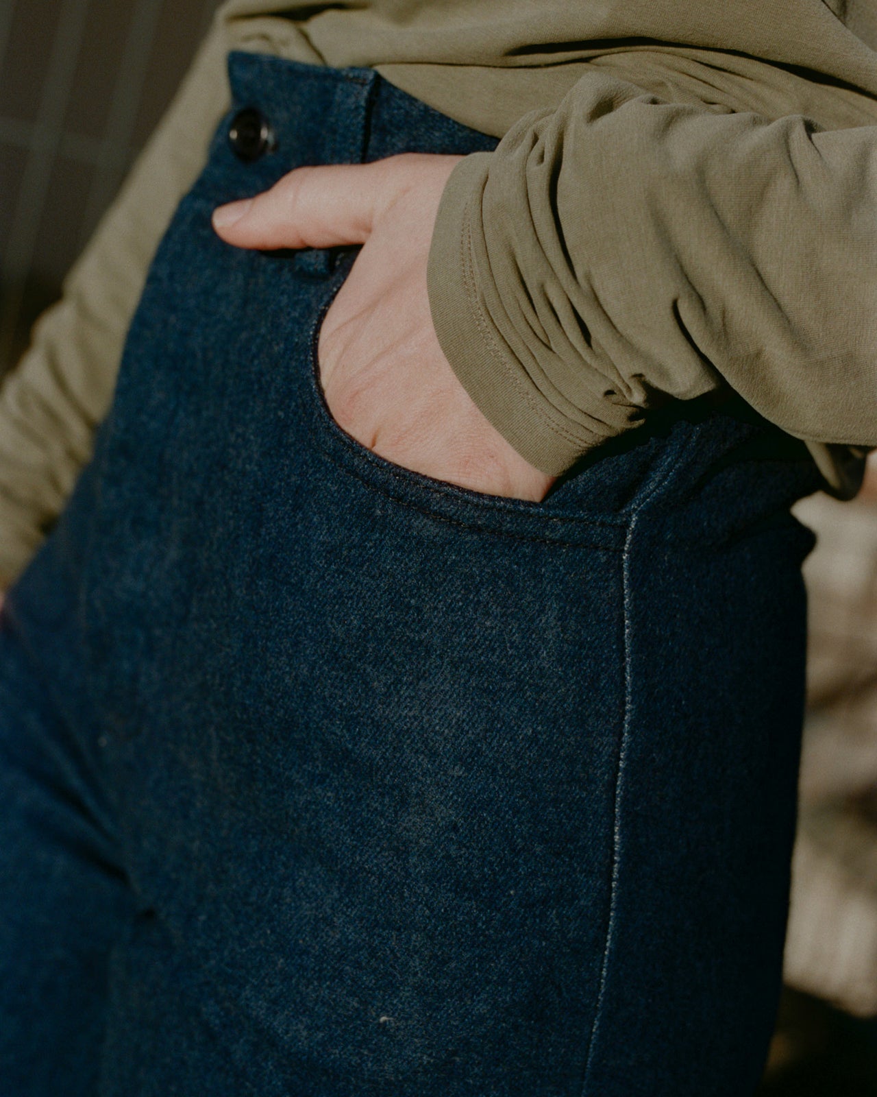 Navalo Pants - Brushed Denim - Dark Blue - WT22