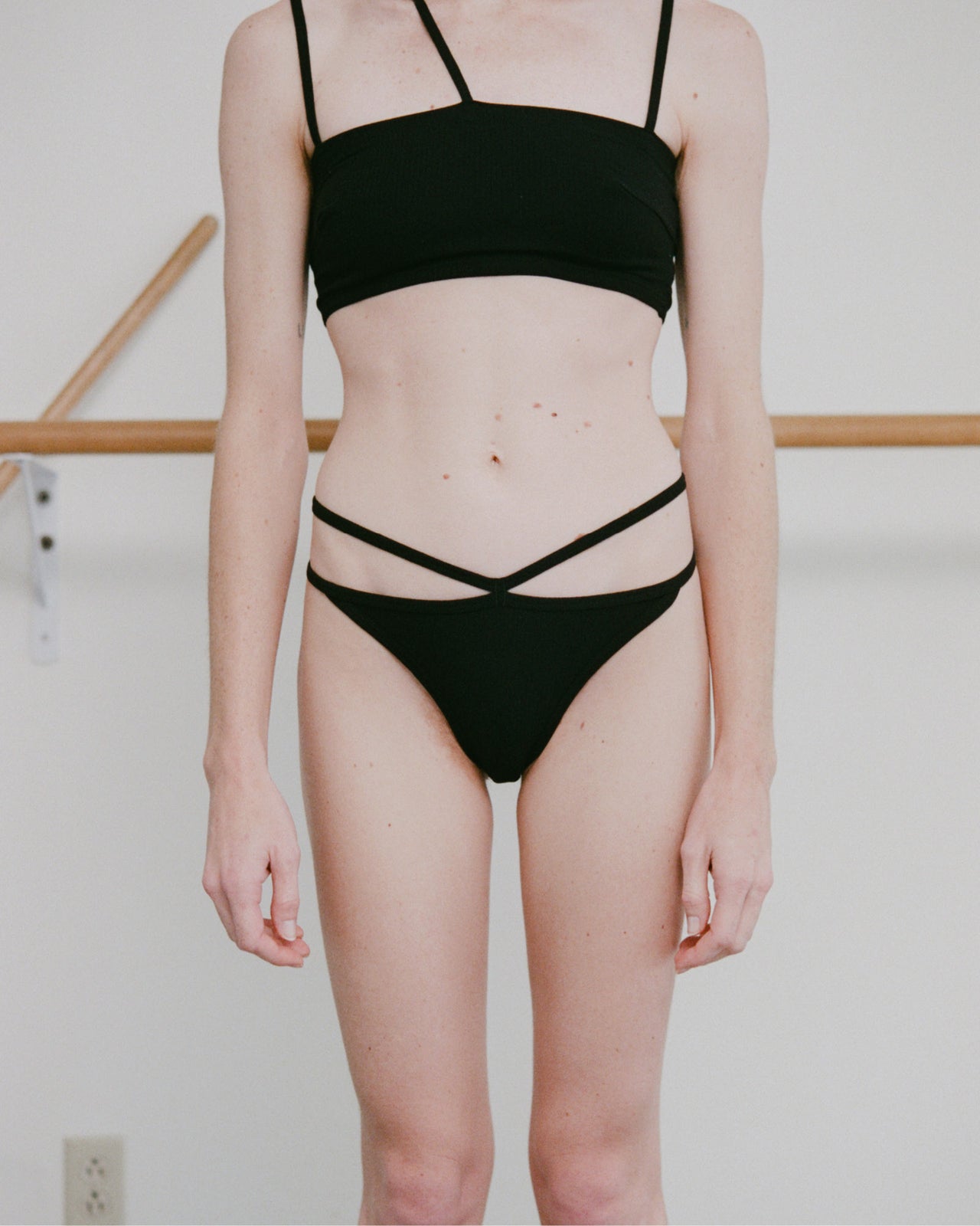 Nida Pants - Cotton Rib - Black