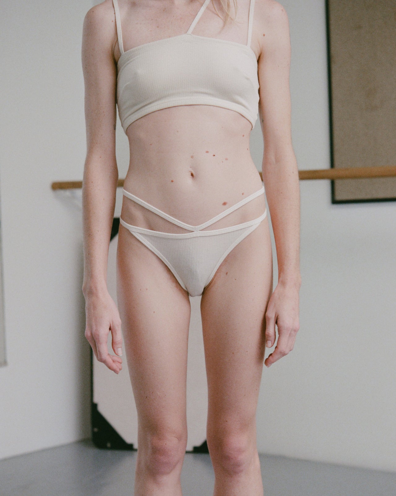 Nida Pants - Cotton Rib - Off White