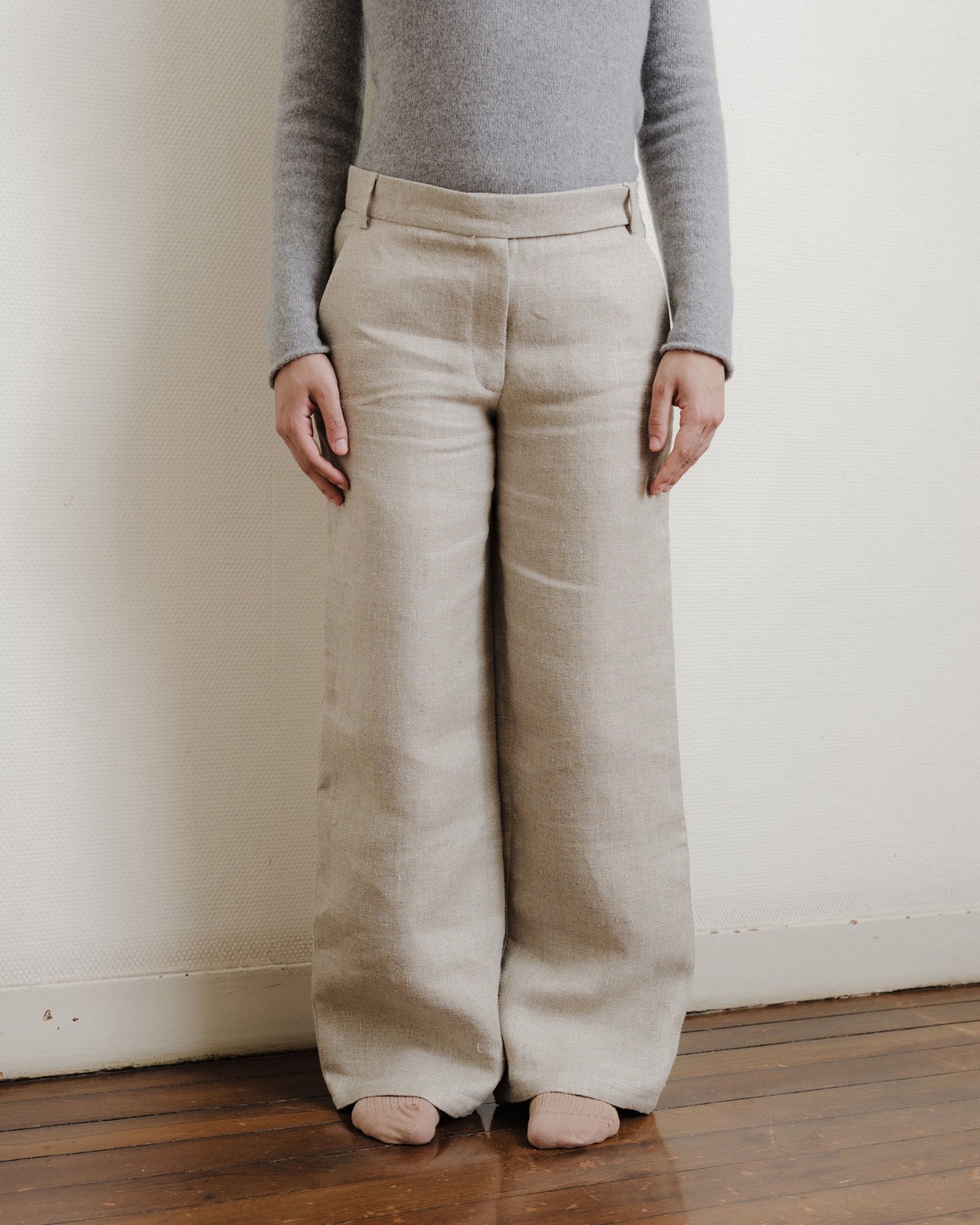 Novel Loose Pants - Hemp Canvas - Undyed - SP24