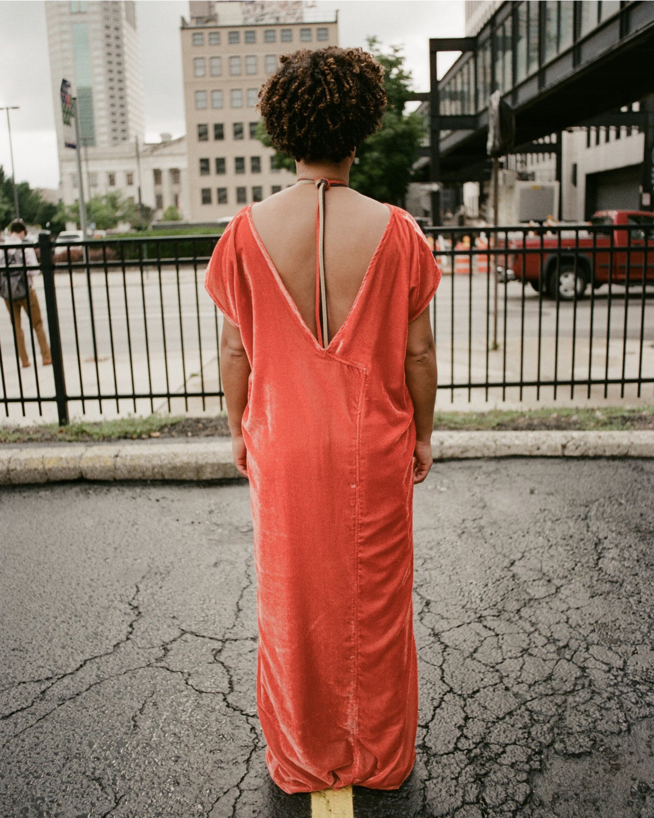 Ocu Dress - Velvet Silk - Ro Rust - SU23