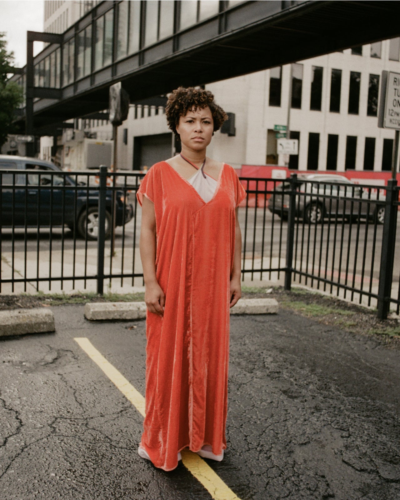 Ocu Dress - Velvet Silk - Ro Rust - SU23