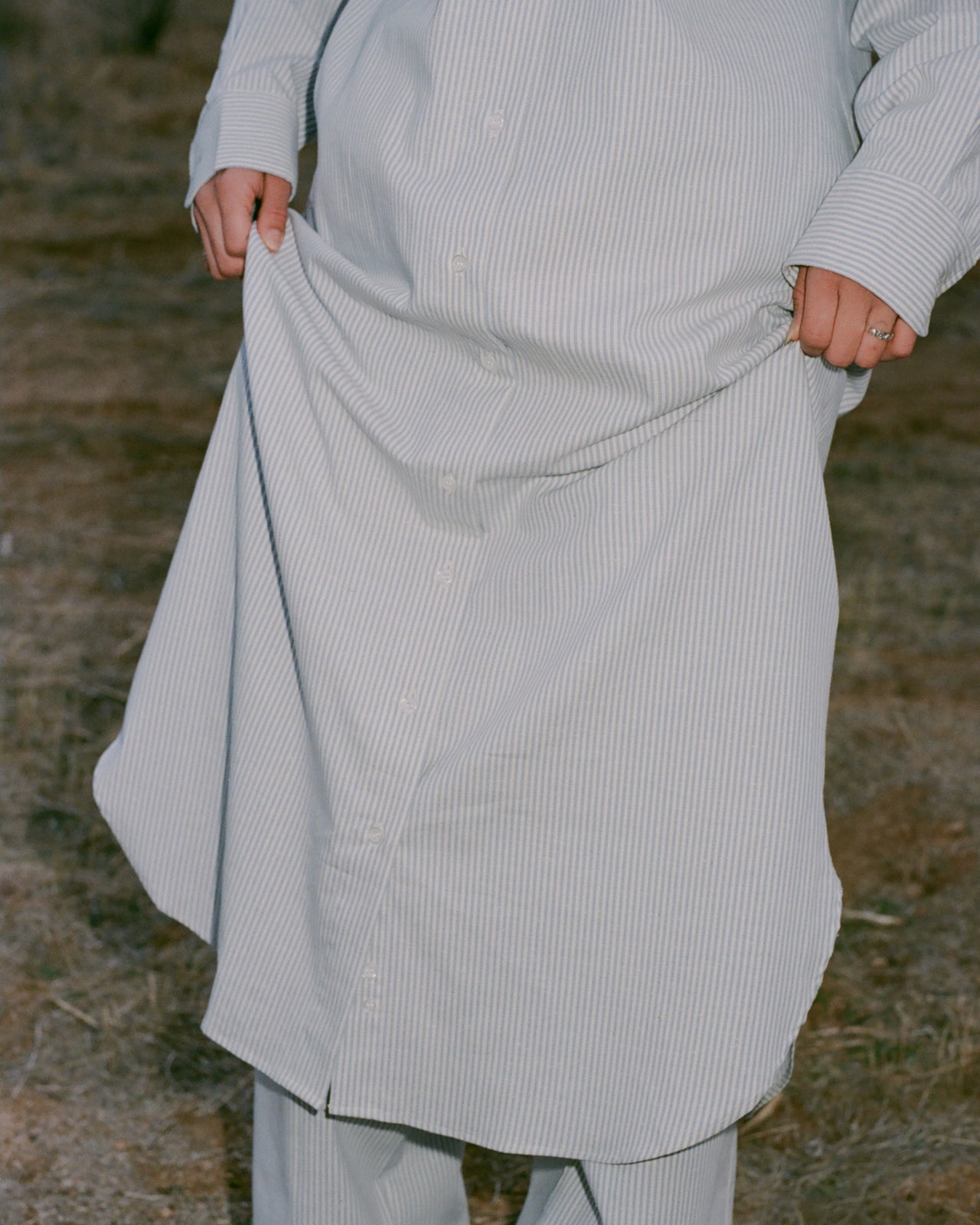 Ole Shirt Dress - Organic Cotton - Stripe