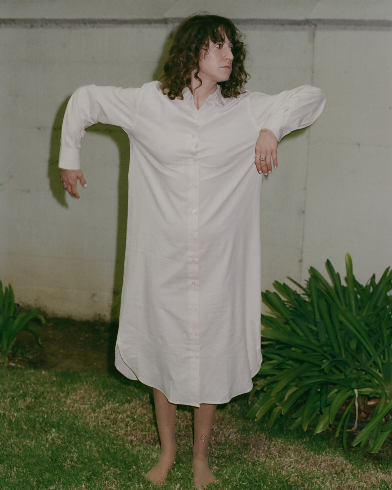 Ole Shirt Dress - Organic Cotton - Undyed