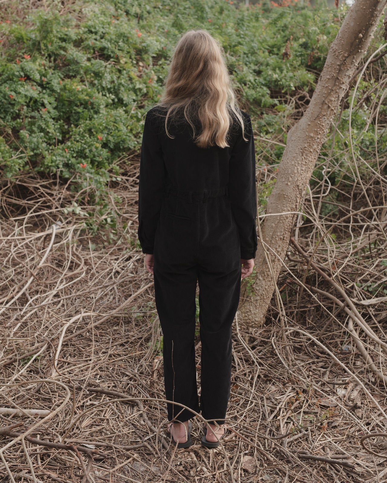 Pete Jumpsuit - Corduroy - Black - WT21