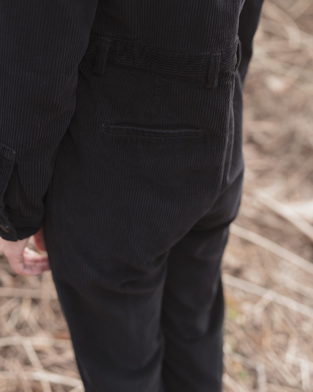 Pete Jumpsuit - Corduroy - Black - WT21