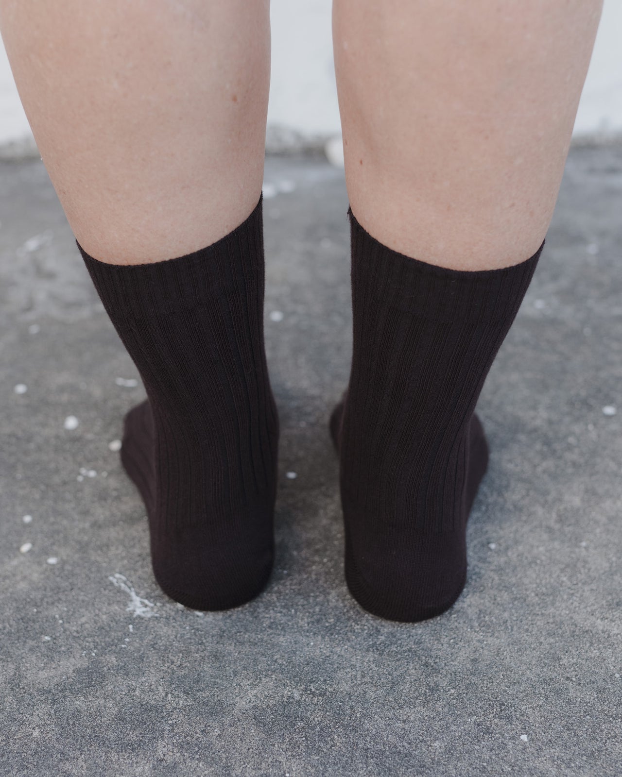 Rib Overankle Socks - Cotton Rib - Tactile