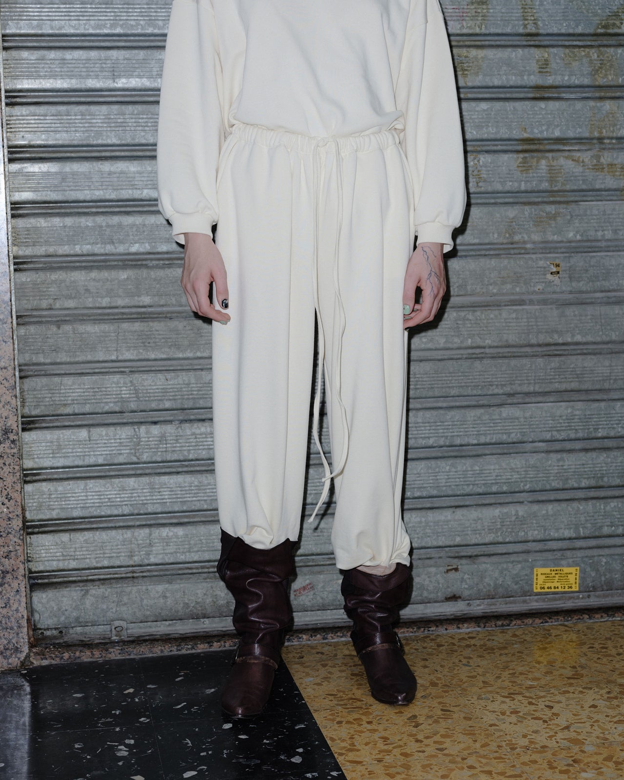 Rim Sweat Pants - Regenerative Cotton Fleece - Undyed