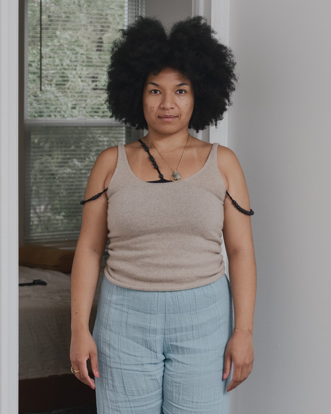 Rim Tank - Recycled Cashmere - Naturale