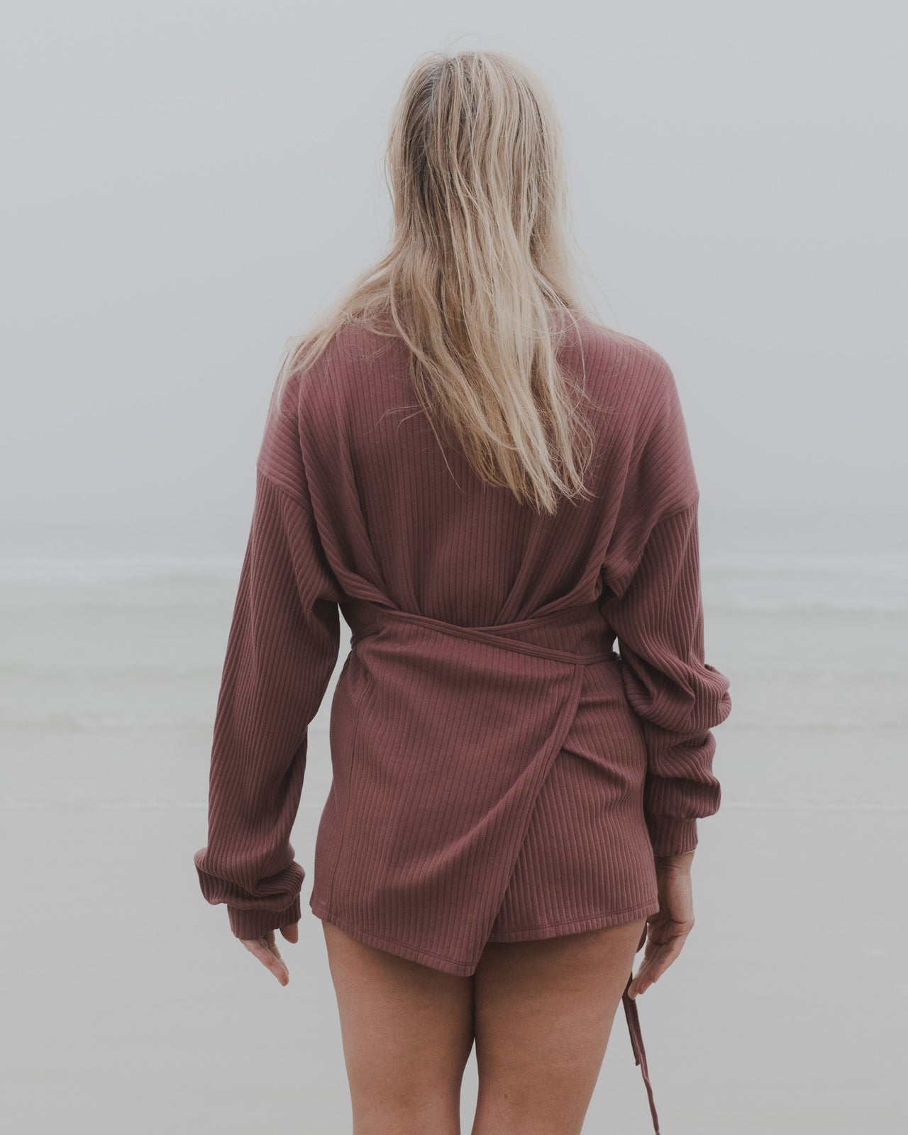 Shaw Long Sleeve - Rib Fleece - Cuka Brown - WT21