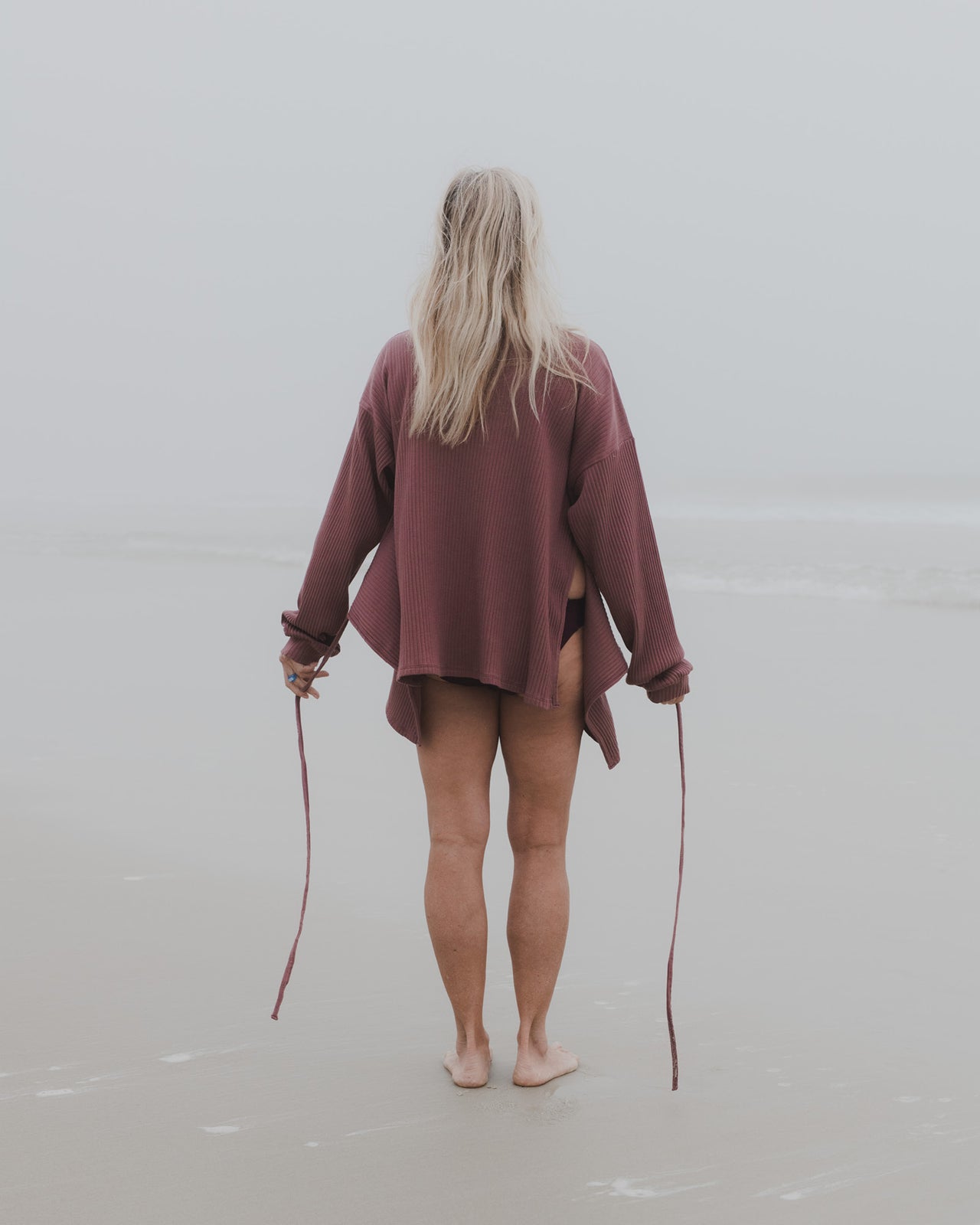 Shaw Long Sleeve - Rib Fleece - Cuka Brown - WT21