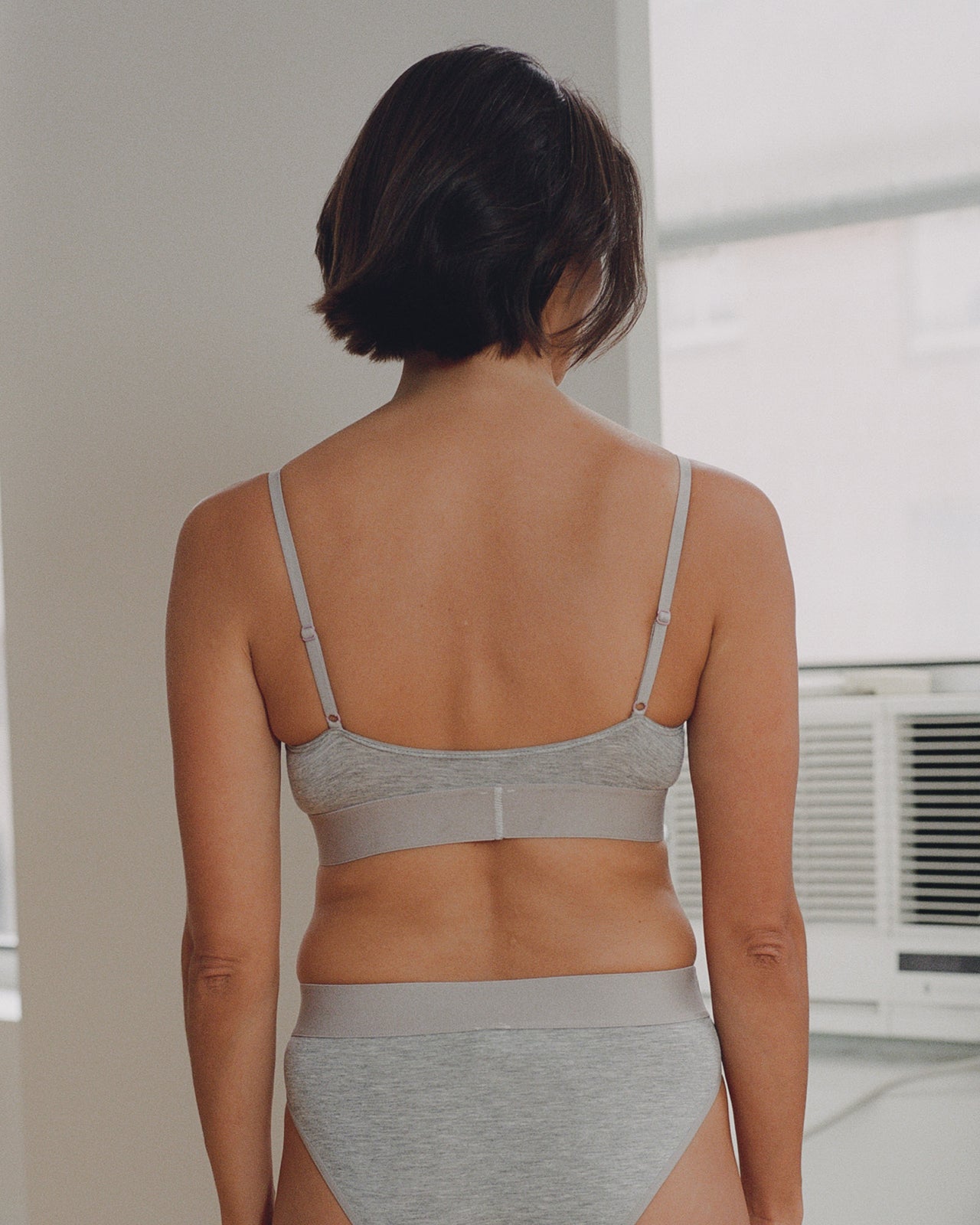 Soft Bra - Bamboo Jersey - Grey Melange