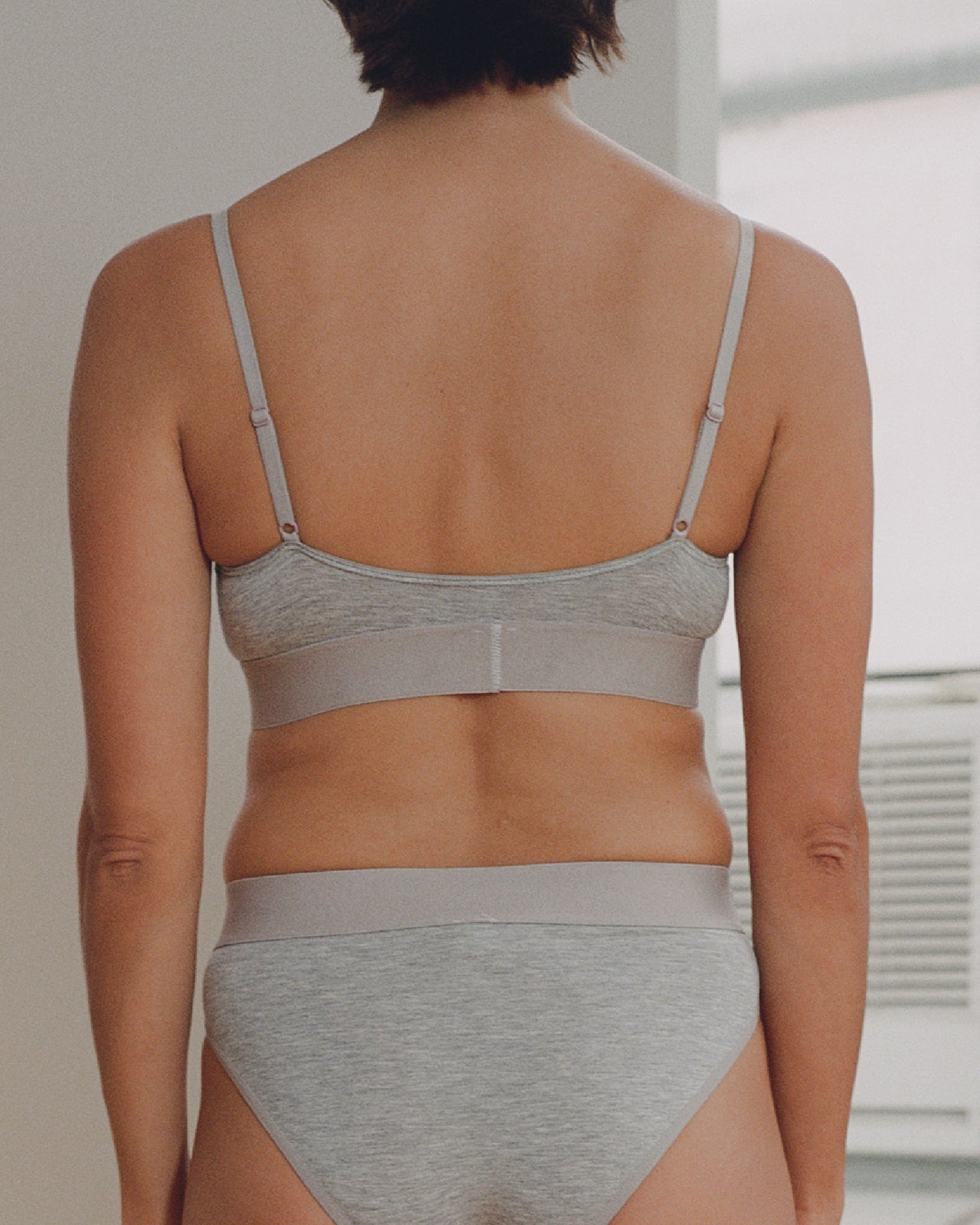 Soft Bra - Bamboo Jersey - Grey Melange