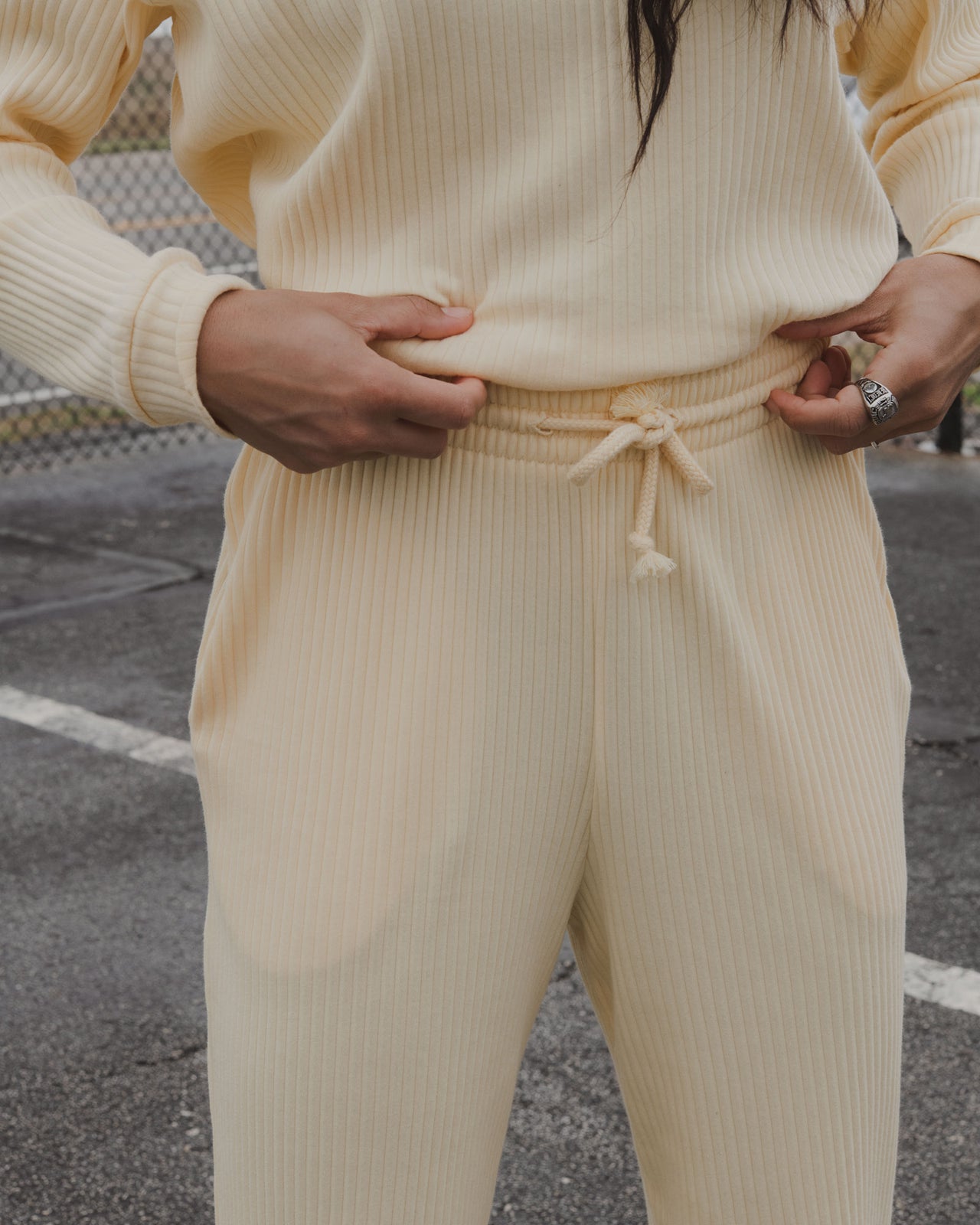 Sweat Pants - Rib Fleece - Sese Yellow - WT21