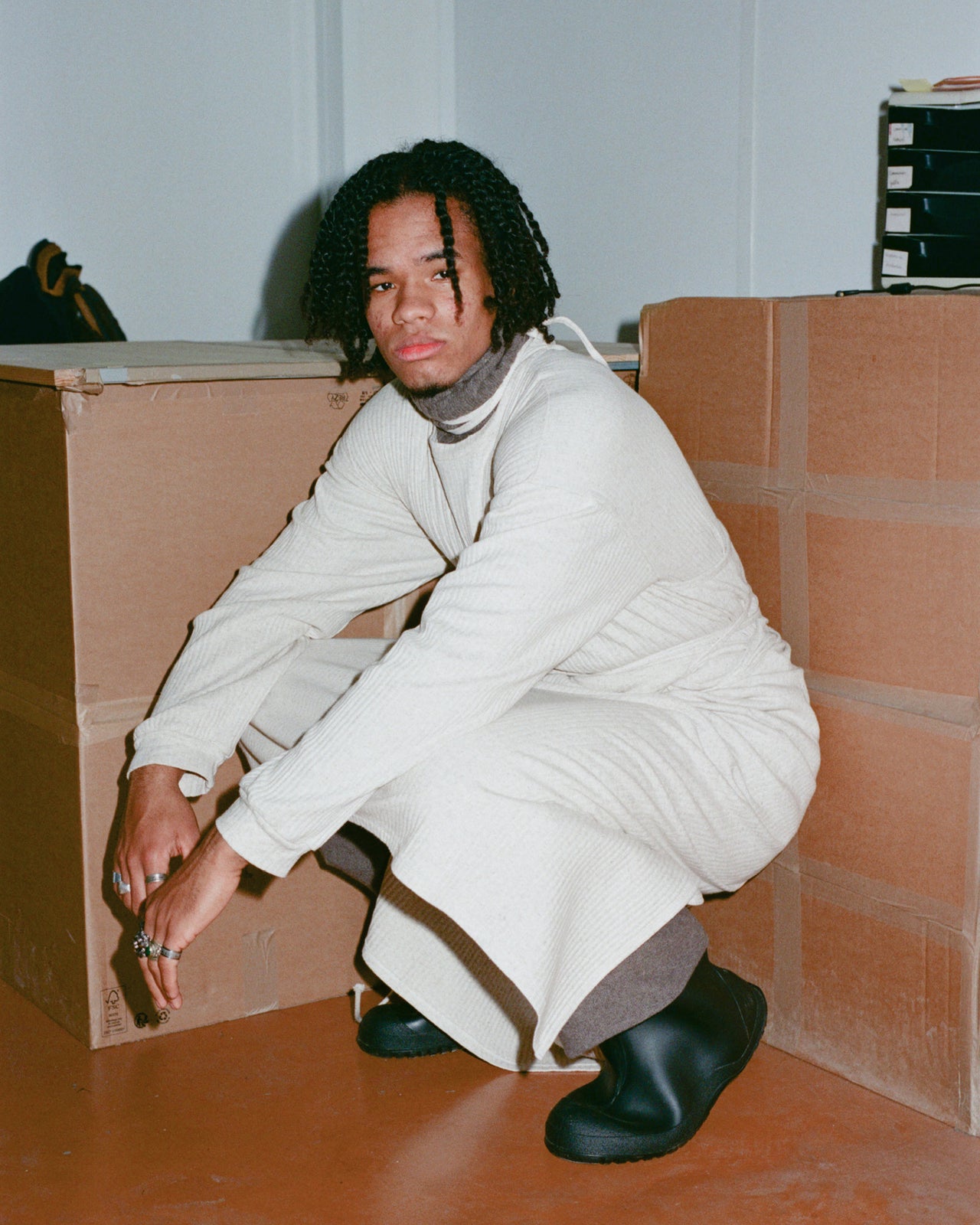 Shaw Kaftan - Cotton Hemp - Ecru Melange - WT22