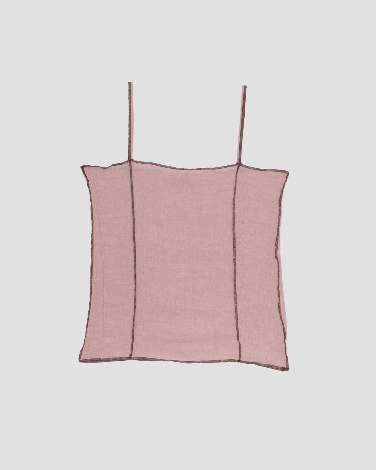 Shok Slip Top - Crinkle Linen Cotton - Rose