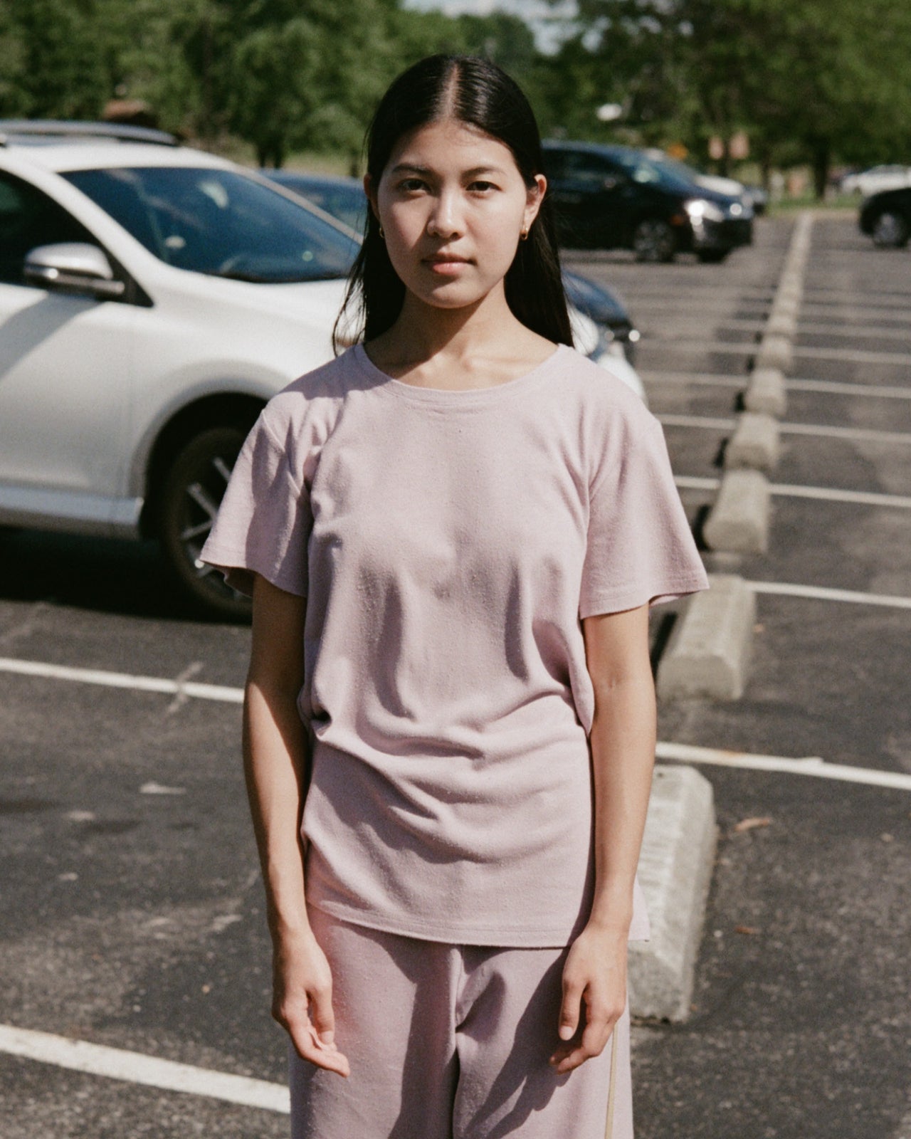 Silk Tee - Wild Silk Jersey - Vegetal Dye - Nimbus - SU23