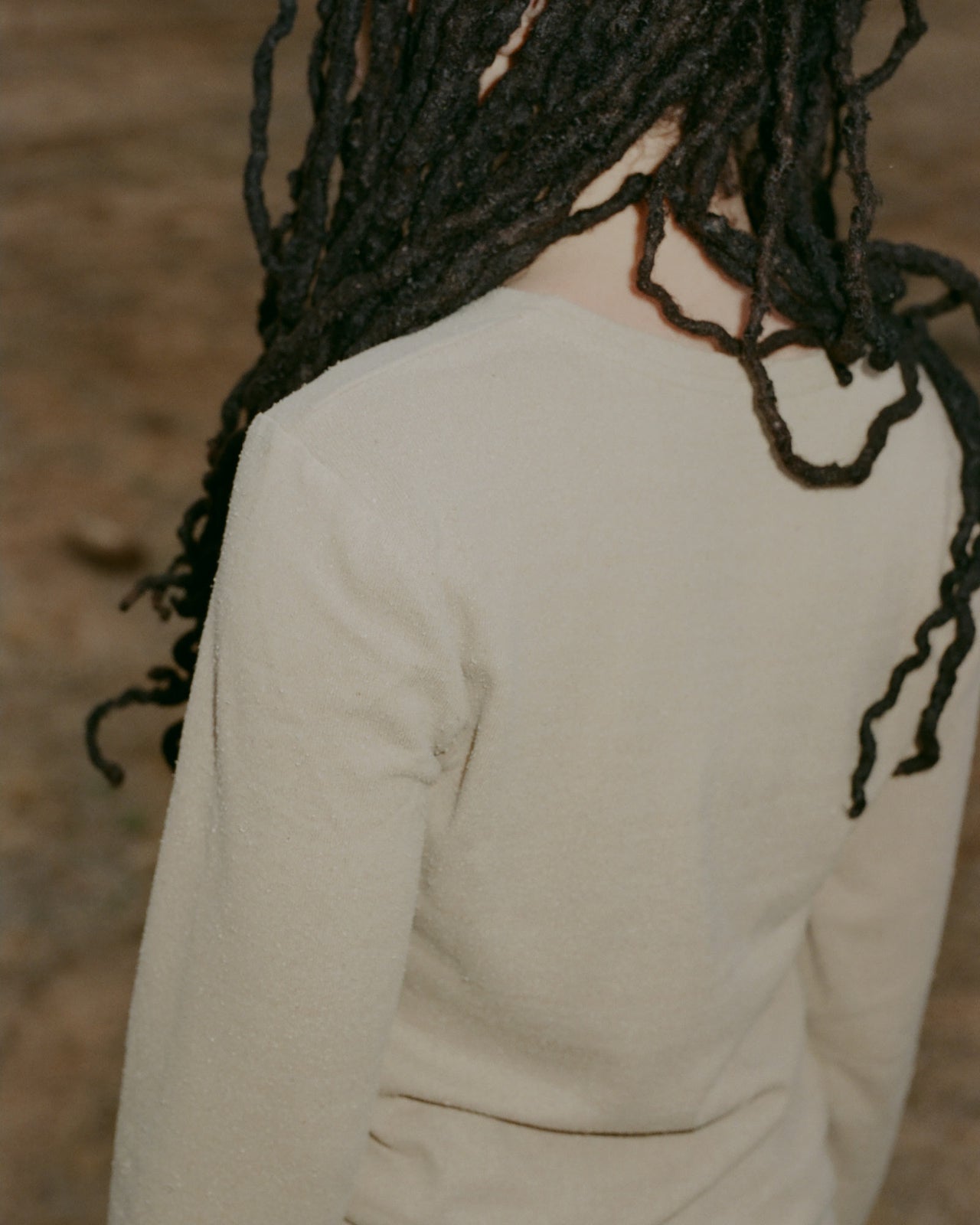 Silk Long Sleeve Tee - Wild Silk Jersey - Acacia Brown