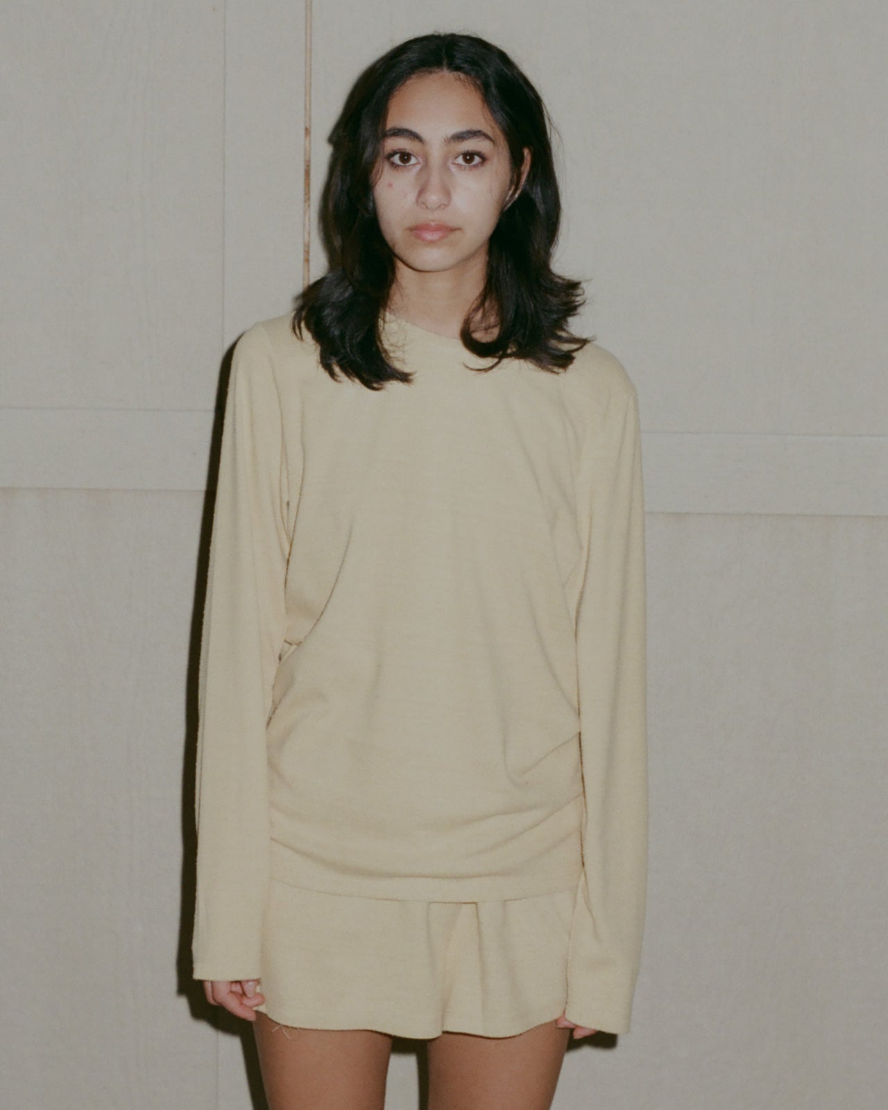 Silk Long Sleeve Tee - Wild Silk Jersey - Oak Yellow