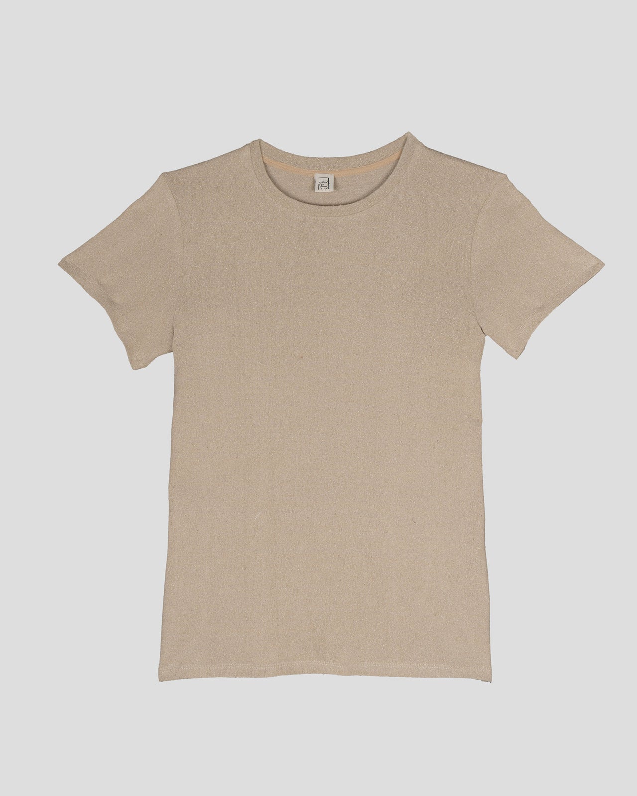 Silk Tee Shirt - Wild Silk Jersey - Acacia Brown