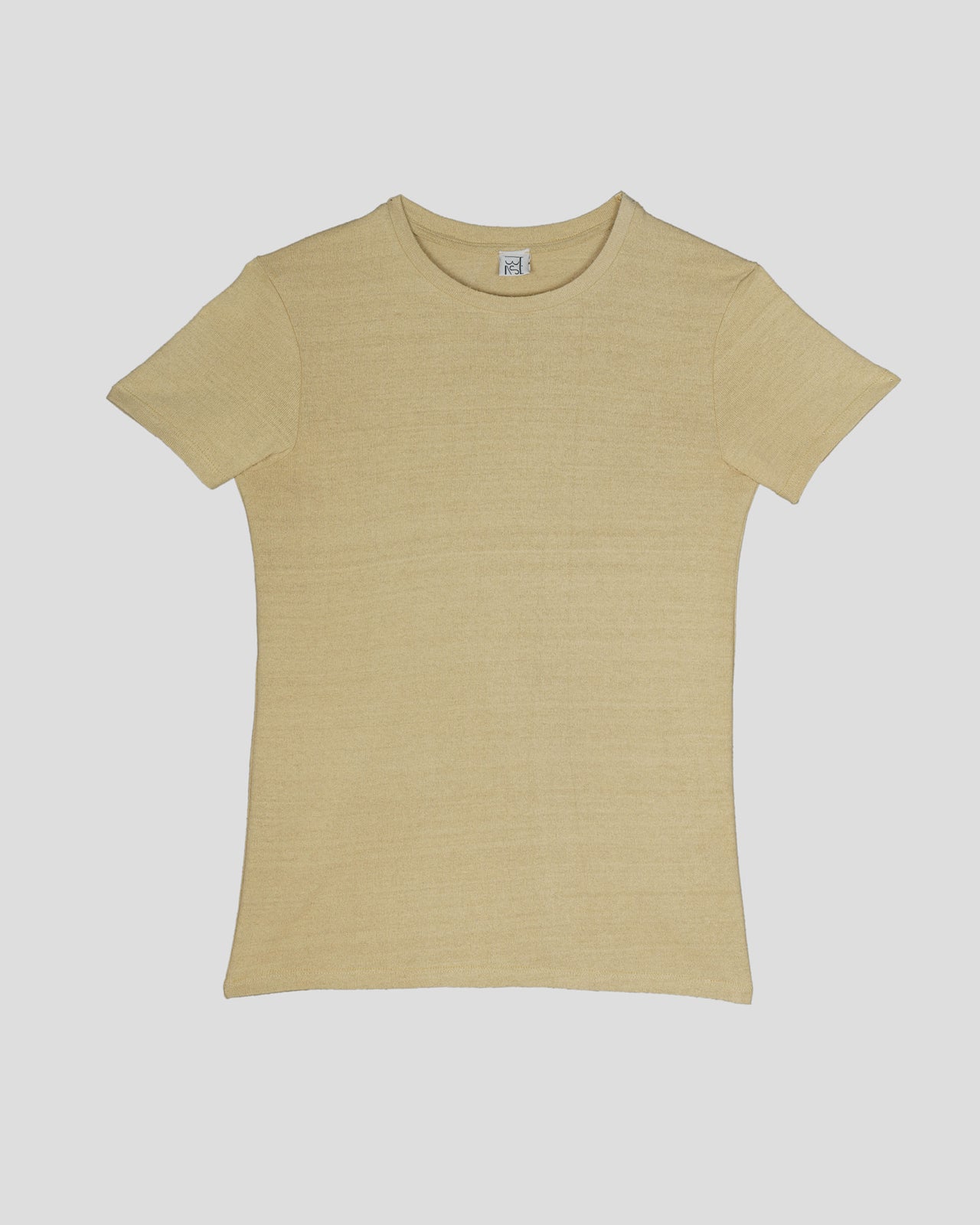 Silk Tee Shirt - Wild Silk Jersey - Oak Yellow