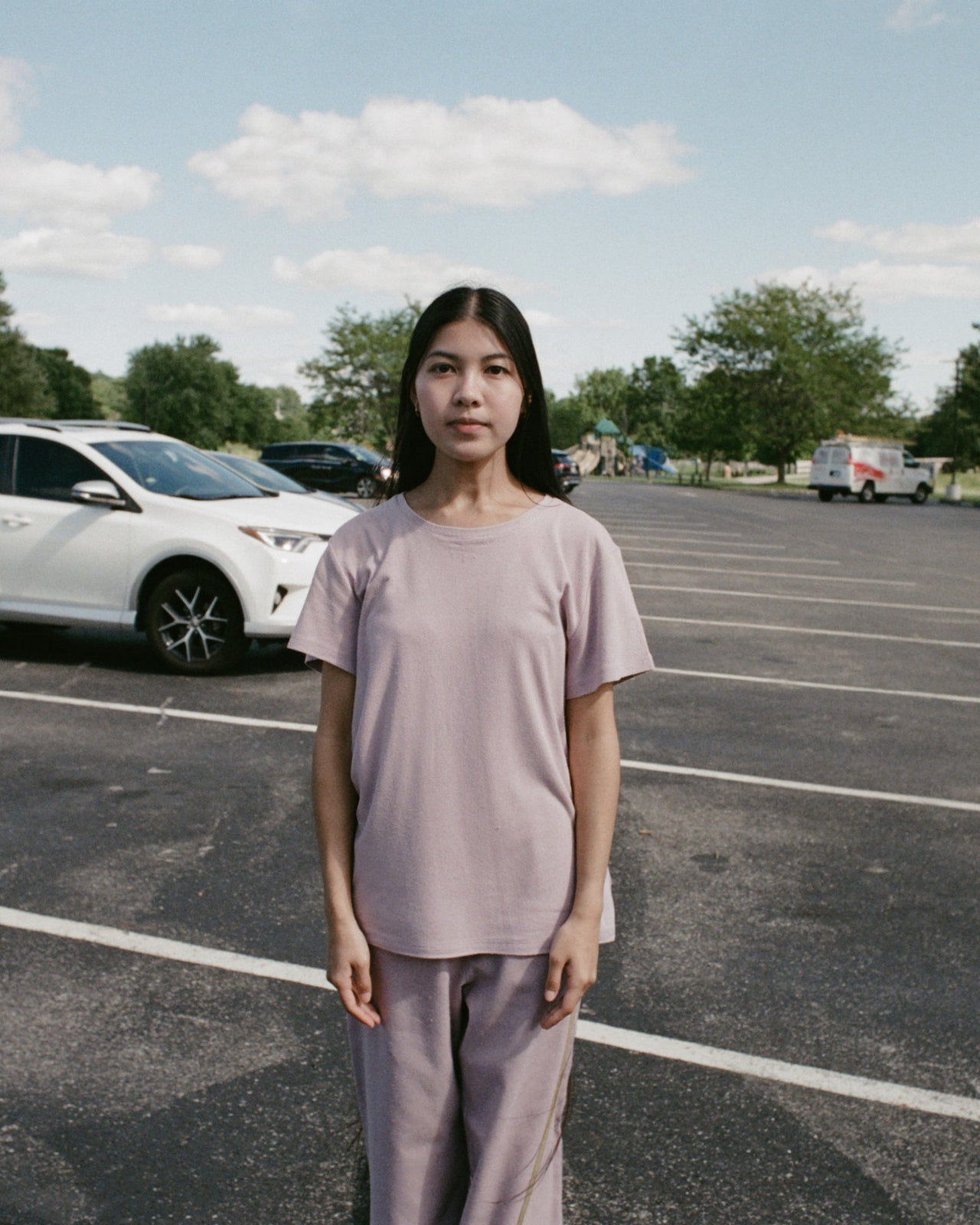 Silk Tee - Wild Silk Jersey - Vegetal Dye - Nimbus - SU23