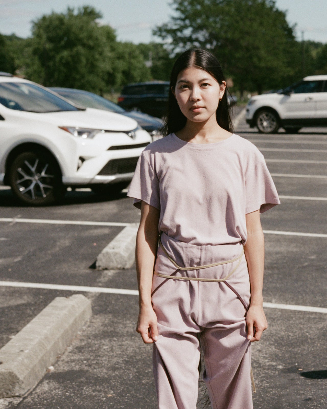 Silk Tee - Wild Silk Jersey - Vegetal Dye - Nimbus - SU23