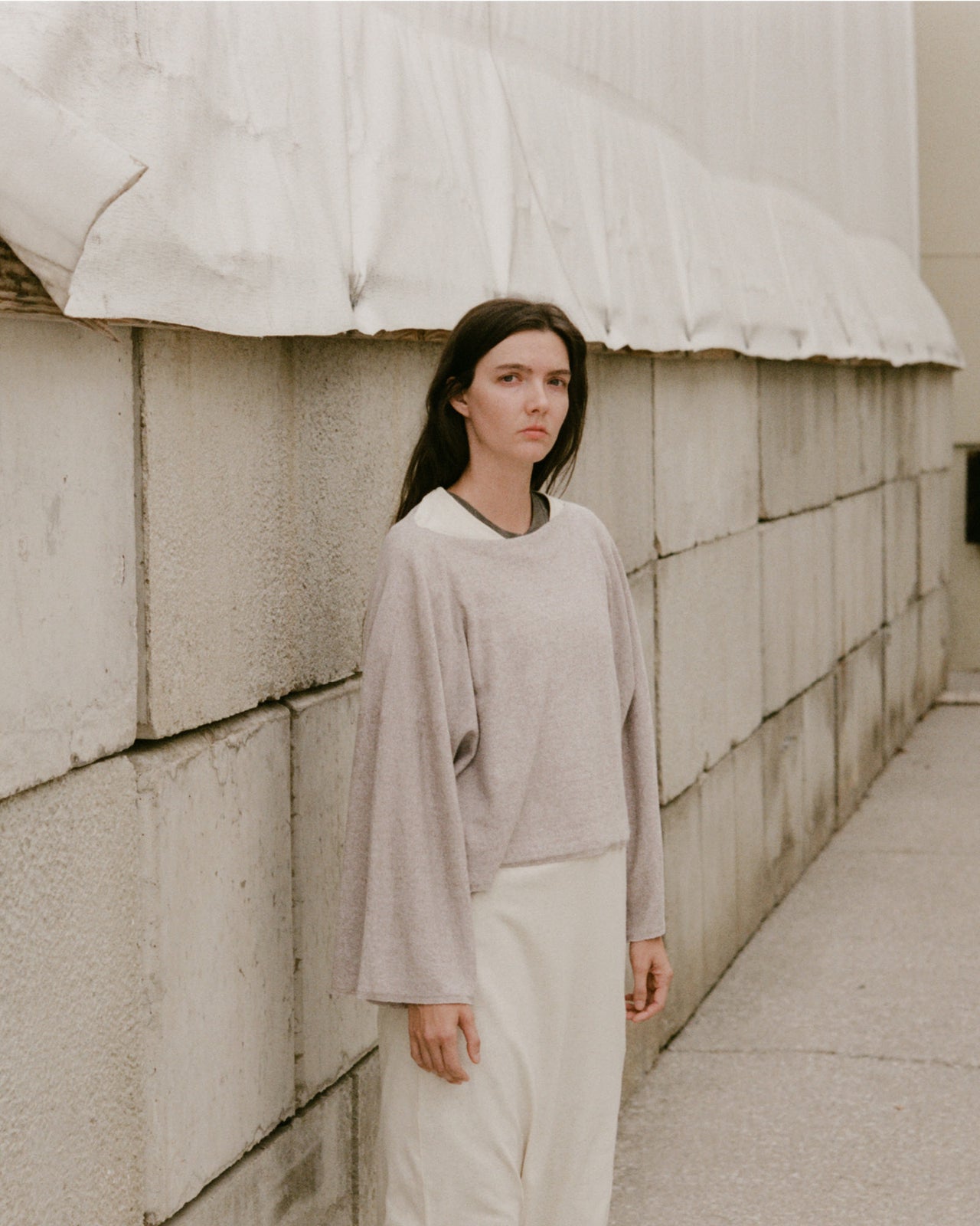 Square Sweater - Linen Mix - Undyed - SU23