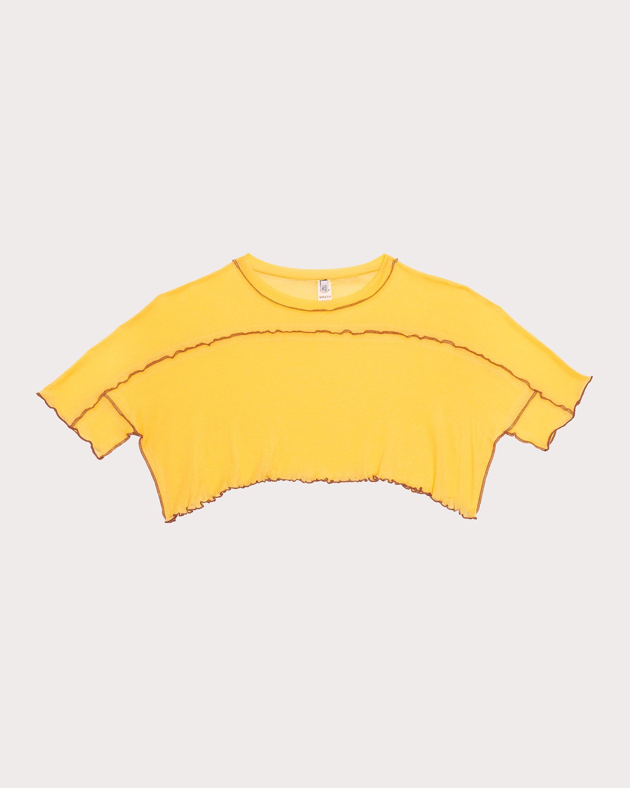 Sun Crop Tee - Cotton Gaze - Sun Yellow - SU23
