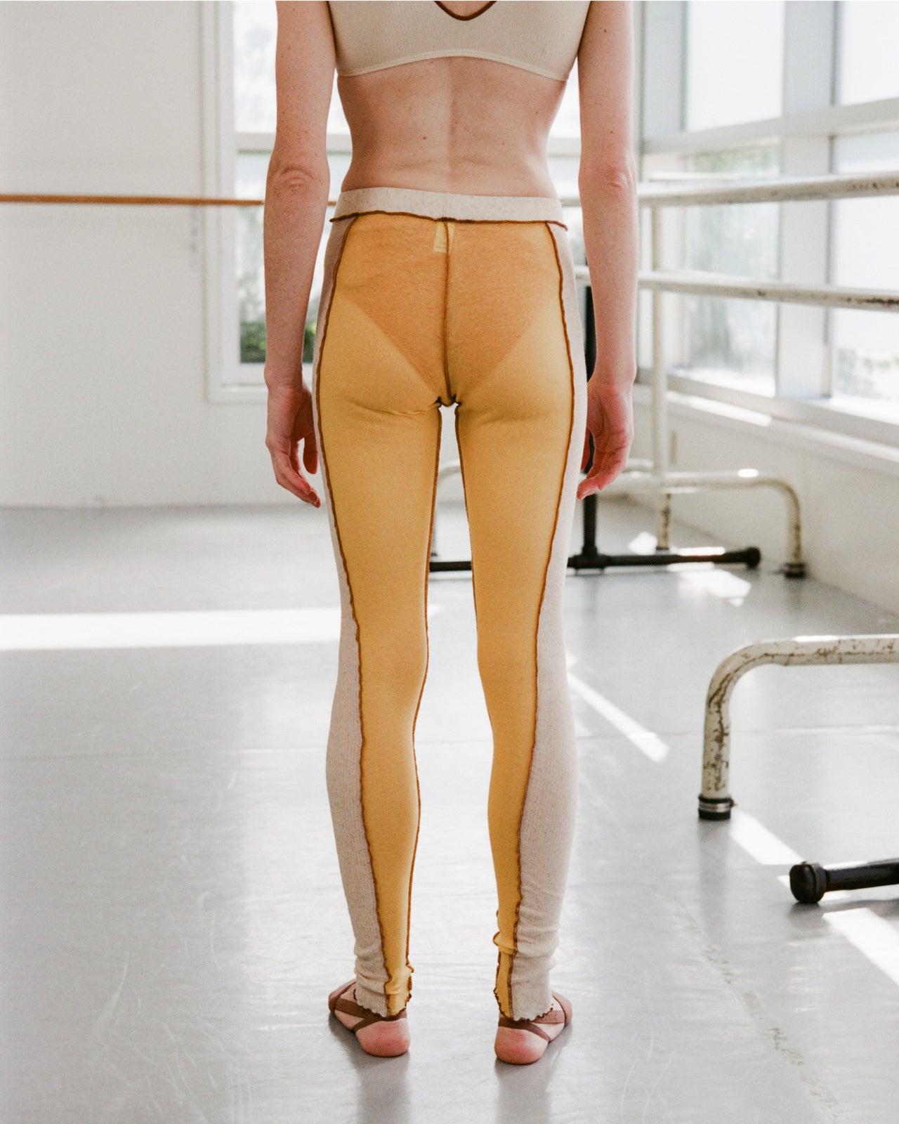 Sun Legging - Cotton Gaze - Undyed/Sun Yellow - SU23