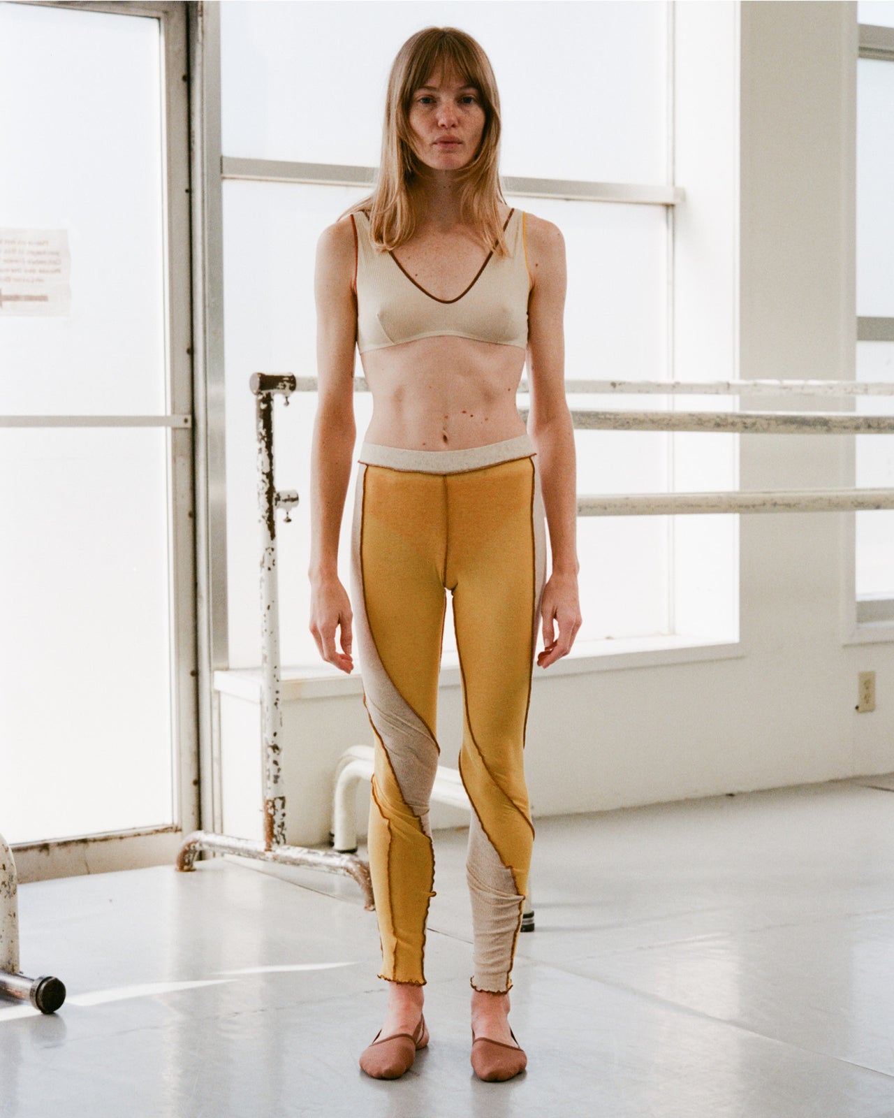 Sun Legging - Cotton Gaze - Undyed/Sun Yellow - SU23