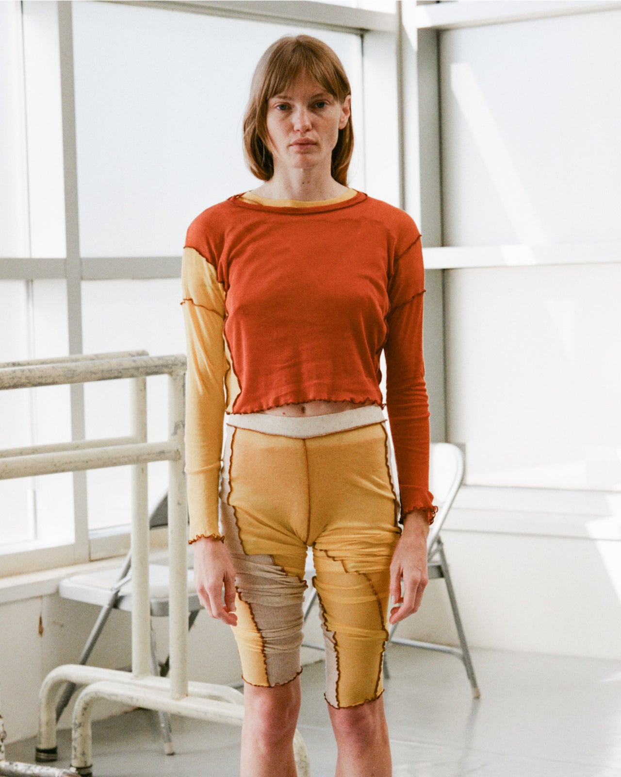 Sun Legging - Cotton Gaze - Undyed/Sun Yellow - SU23