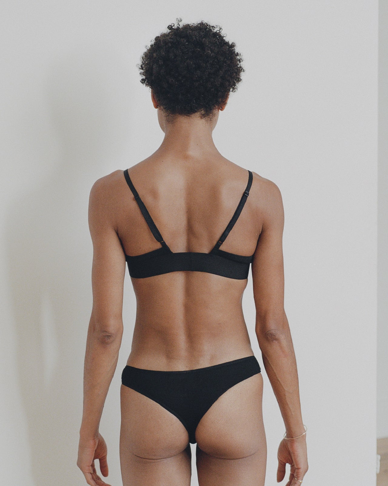 Triangle Bra - Bamboo Jersey - Black