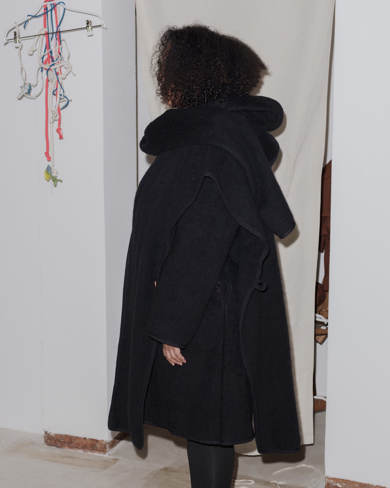 Tajo Pyrenees Coat - Wool - Black - AU23