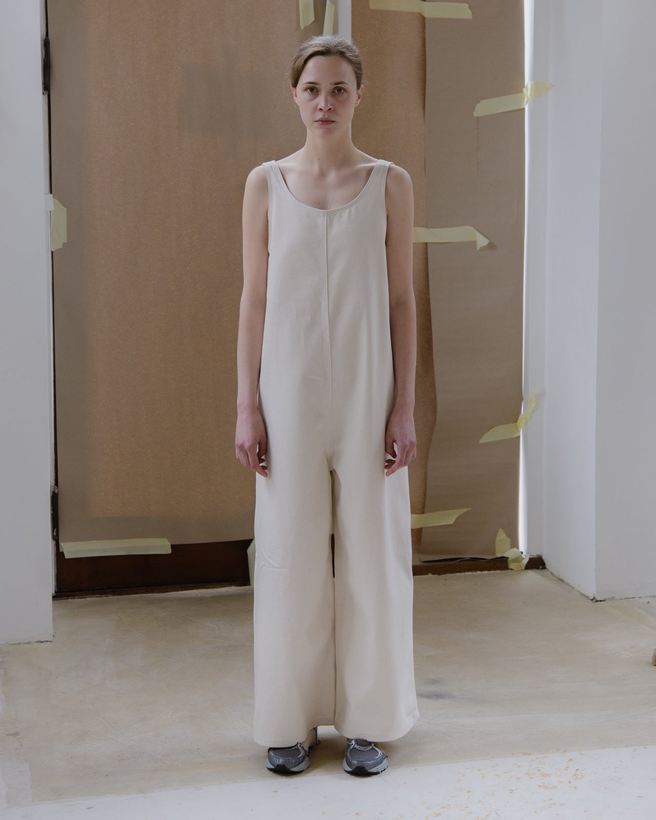 Tank Jumpsuit - Cotton Canvas - Undyed - SP23