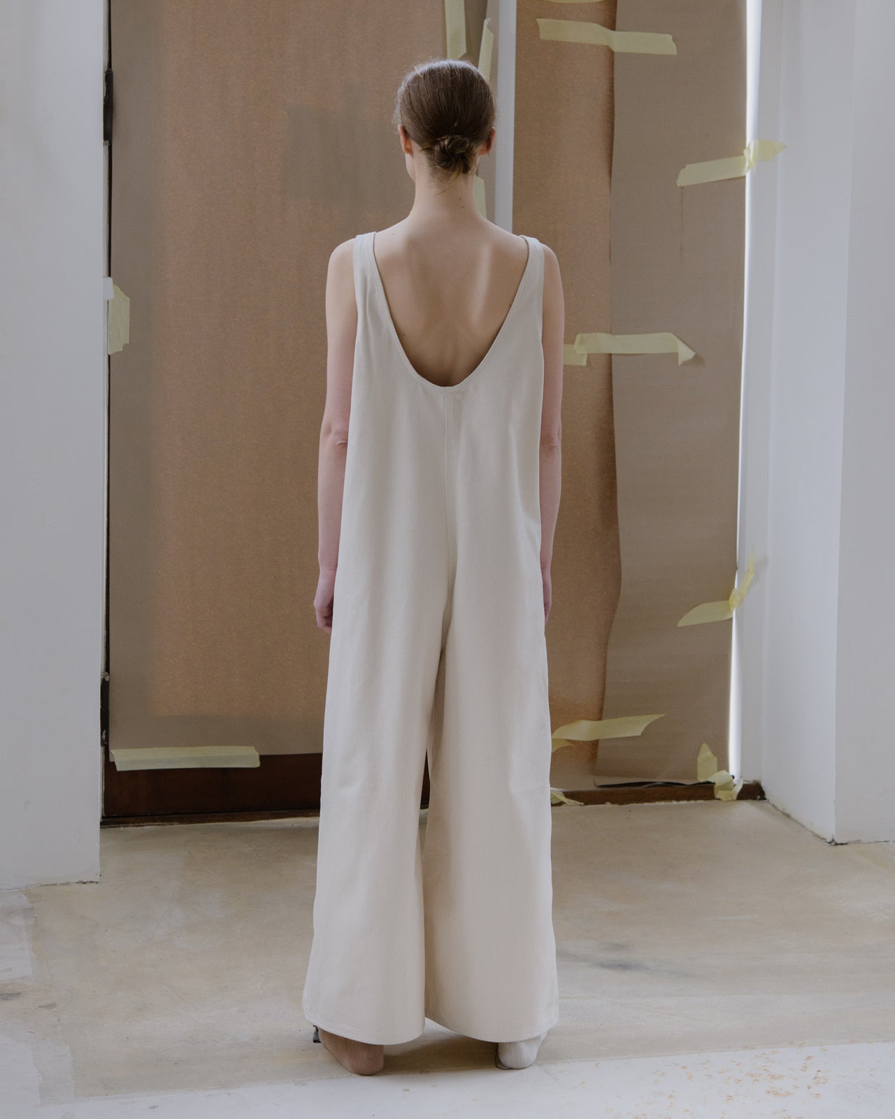 Tank Jumpsuit - Cotton Canvas - Undyed - SP23