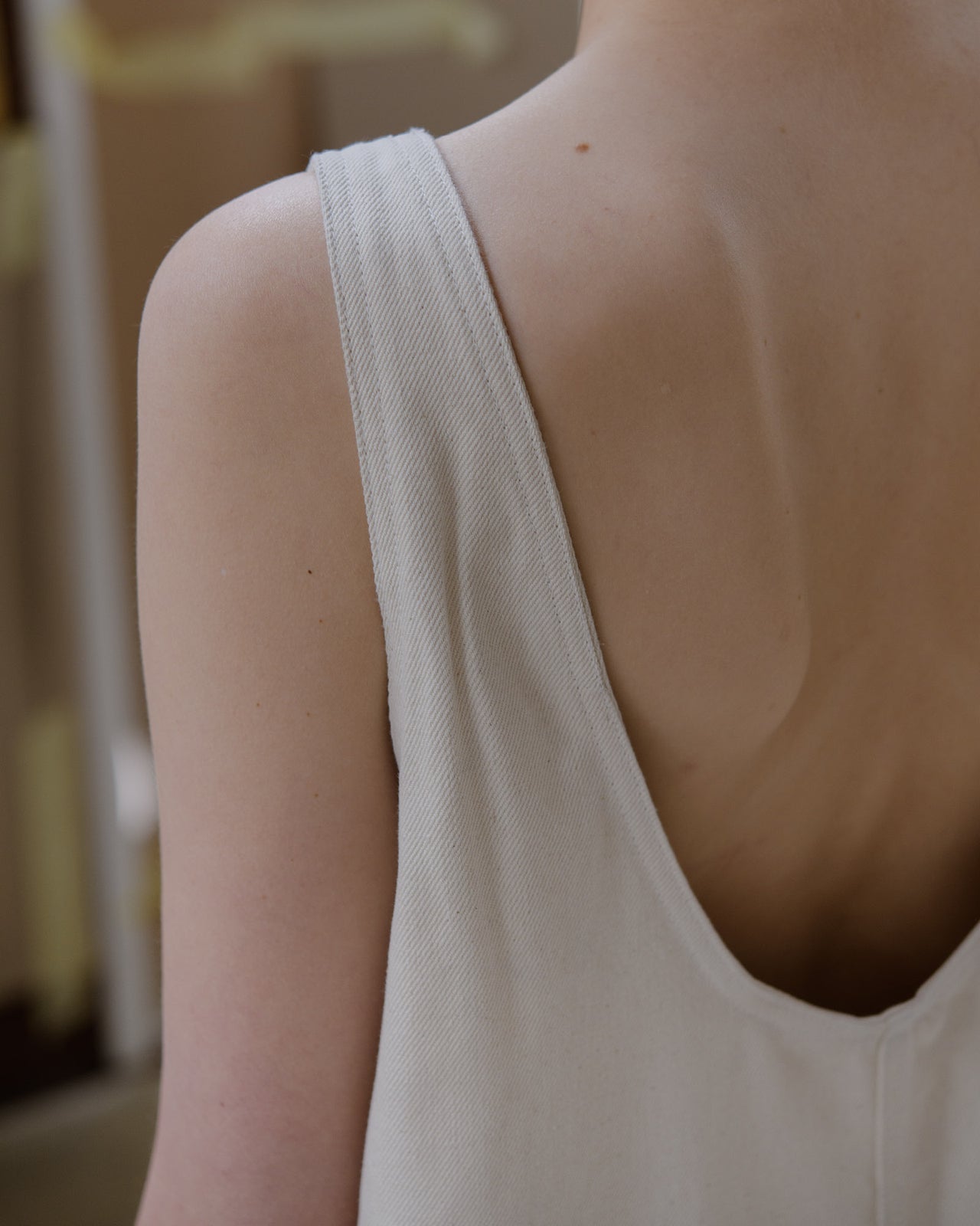 Tank Jumpsuit - Cotton Canvas - Undyed - SP23