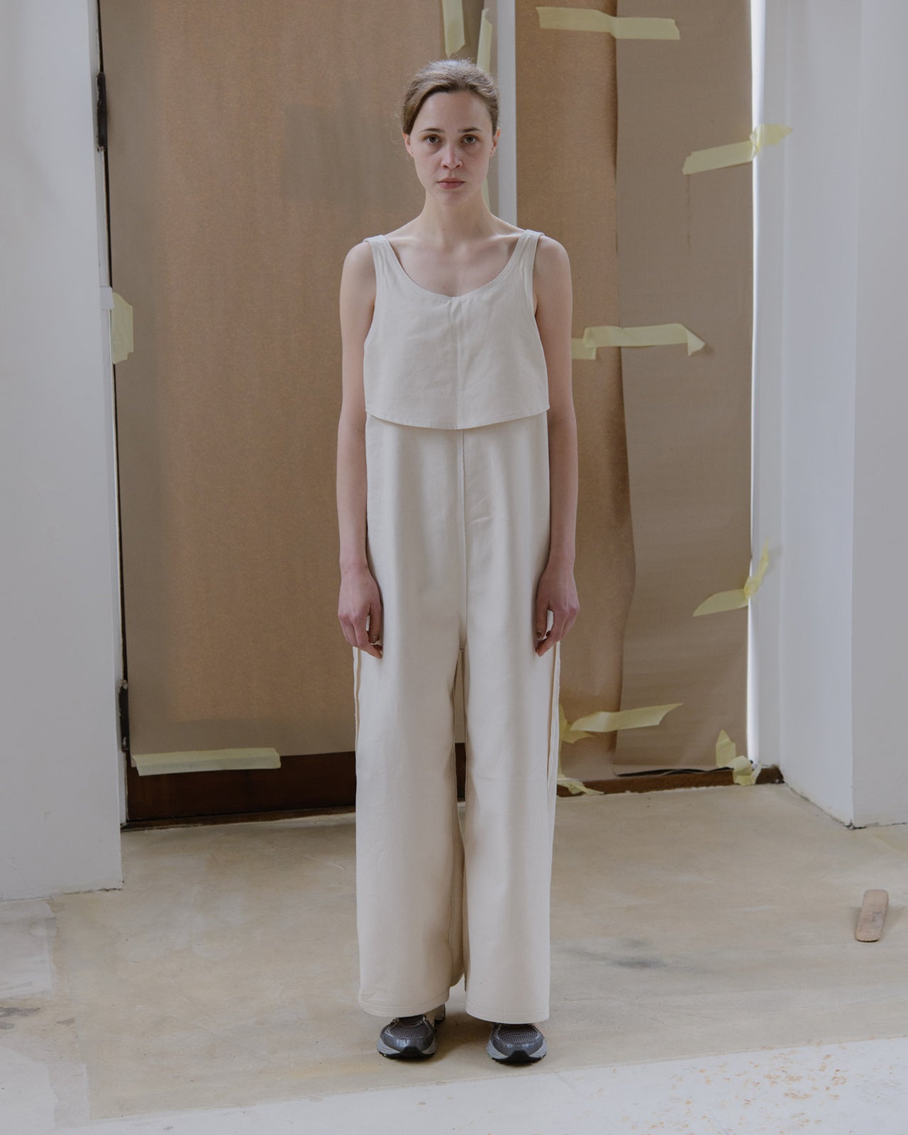 Tank Jumpsuit - Cotton Canvas - Undyed - SP23