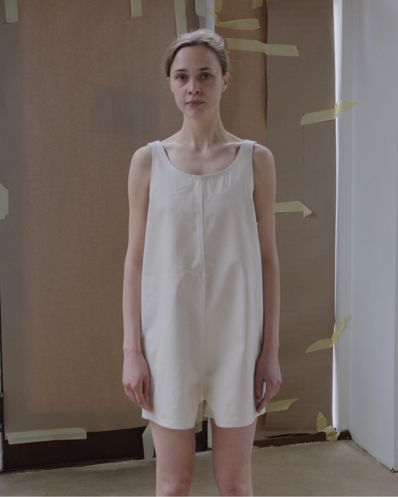 Tank Romper - Cotton Canvas - Undyed - SP23