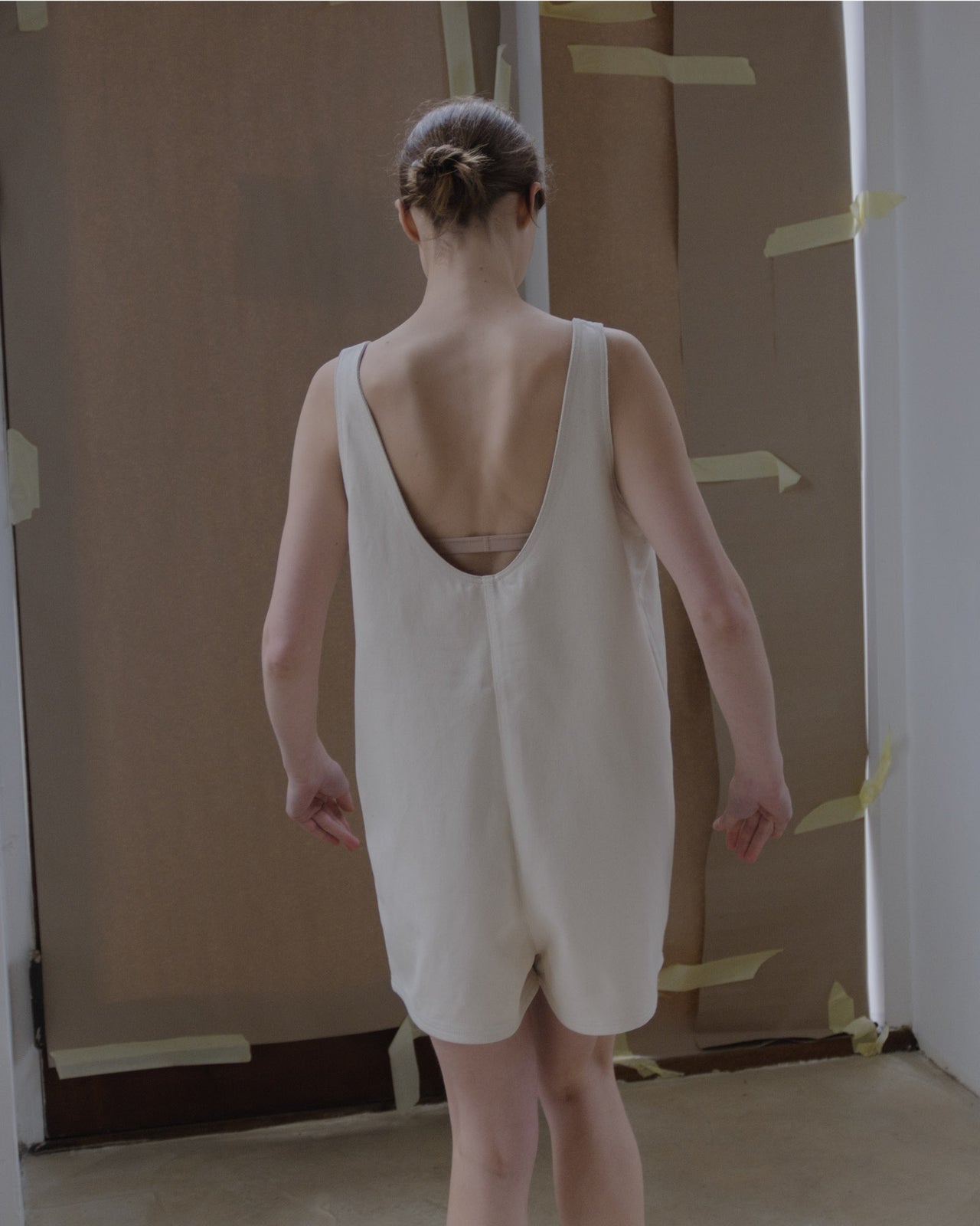 Tank Romper - Cotton Canvas - Undyed - SP23