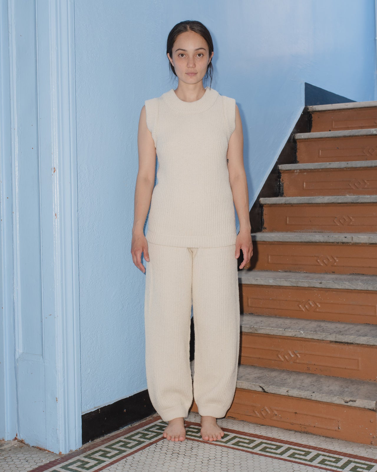 Tauro Pant - Organic Cotton/Merino - Off White - SP21