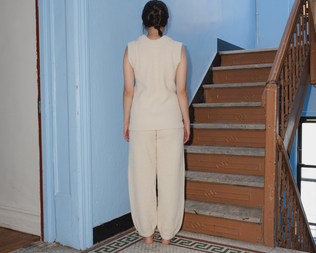 Tauro Pant - Organic Cotton/Merino - Off White - SP21