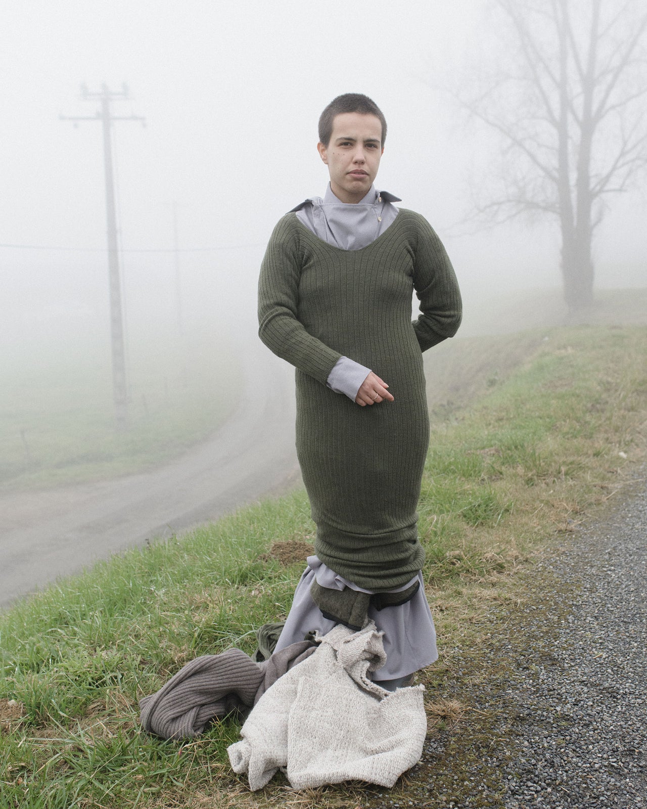 Tights Dress - Fine Merinos - Selva Green - WT22