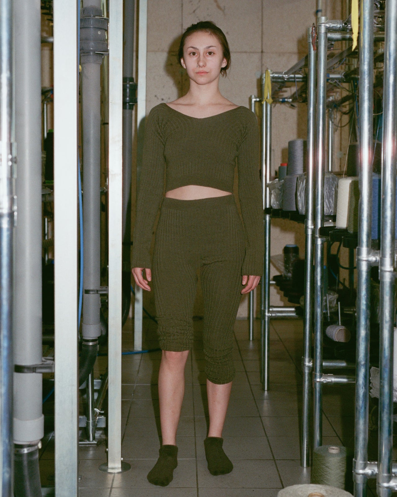 Tights Legging - Fine Merinos - Selva Green - WT22