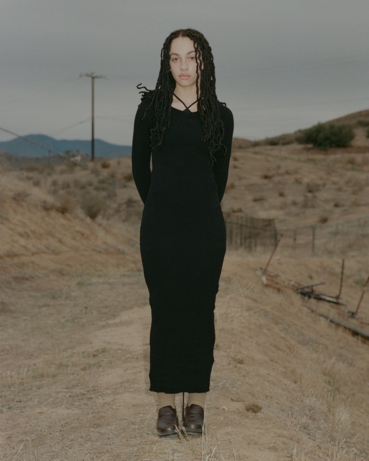 Tights Dress - Organic Cotton - Black - AU22