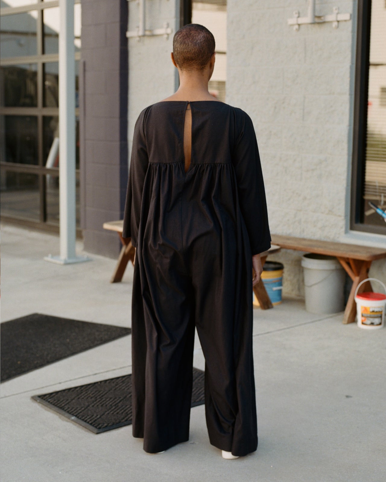 Viga Jumpsuit - Wild Silk - Black - AU21