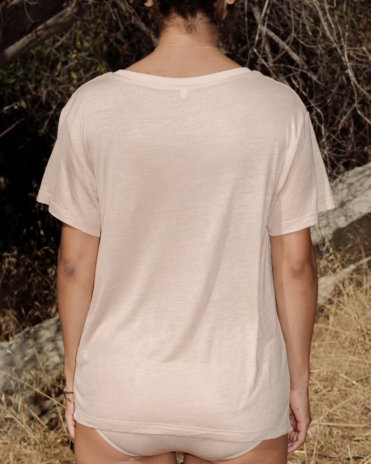 V Neck Tee - Bamboo Jersey - Haptic