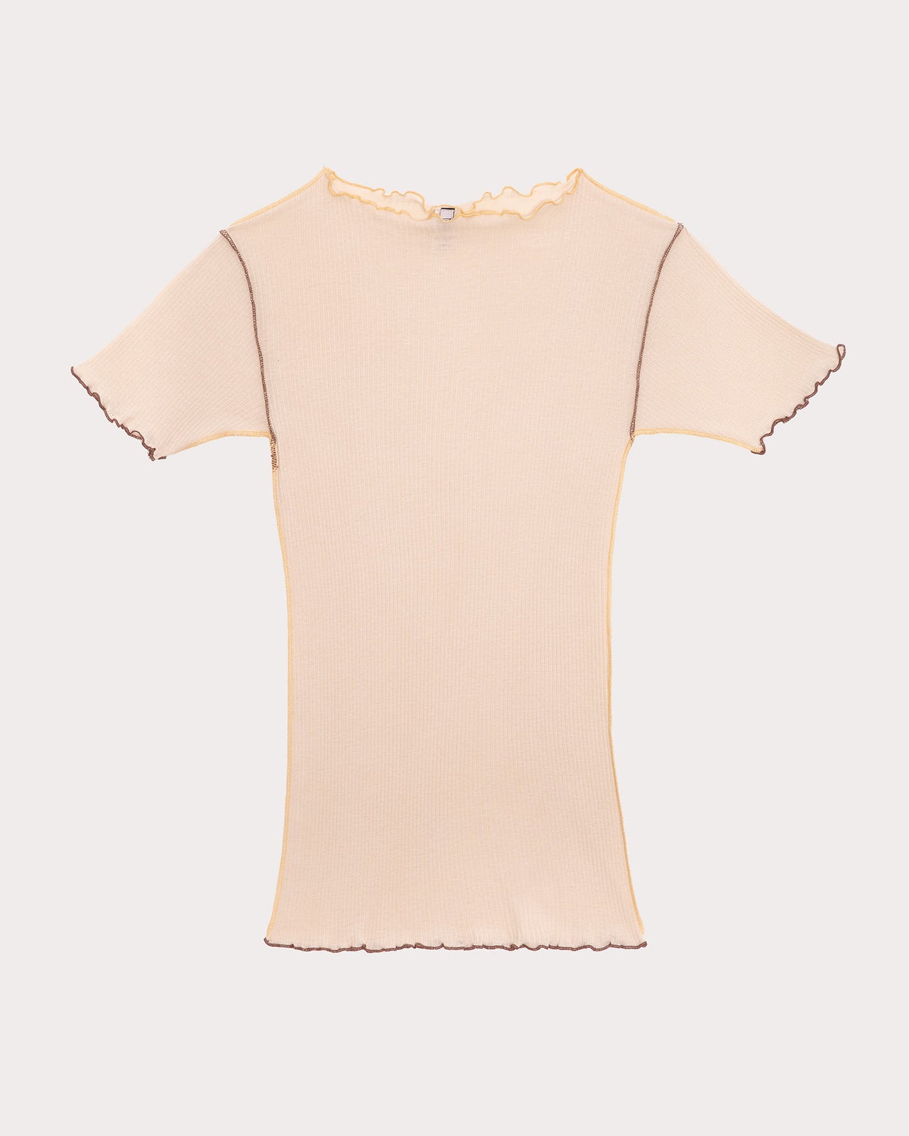 Vein Tee - Cotton Rib - Vegetal Dye - Mom Sand - SU23
