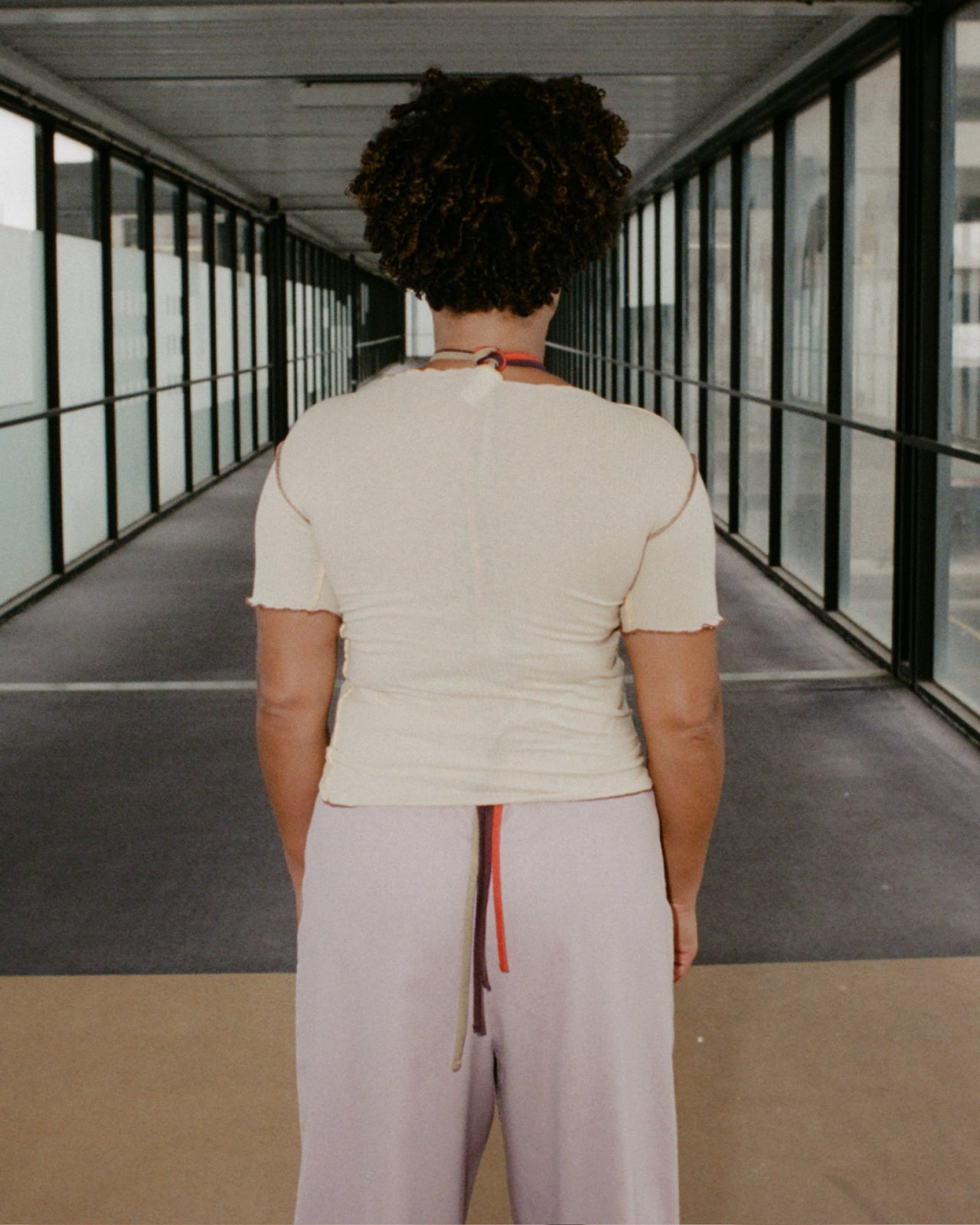 Vein Tee - Cotton Rib - Vegetal Dye - Mom Sand - SU23
