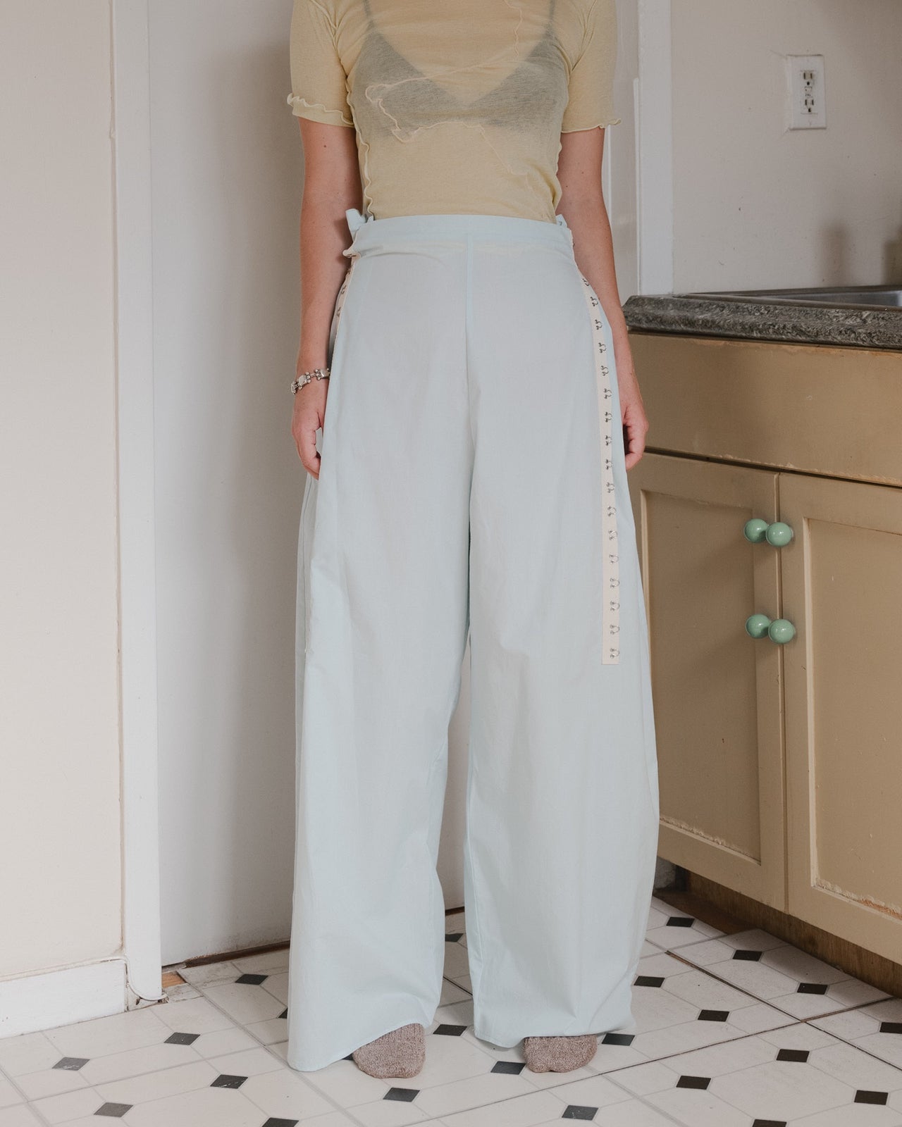 Viag Pants - Organic Cotton Poplin - Kal Mint